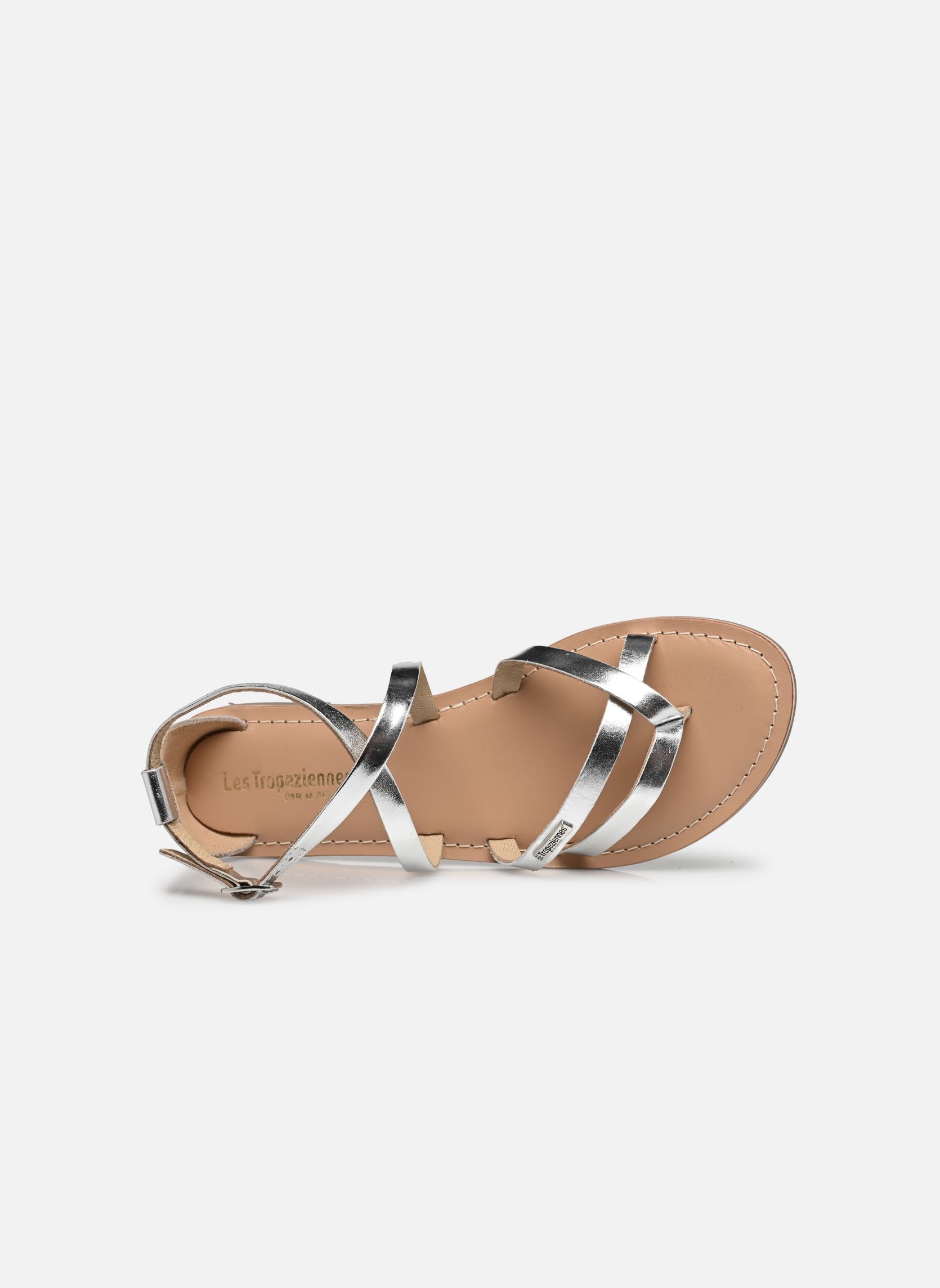 Flache Sandalen DAROZ damen silber Les Tropéziennes par M Belarbi Flache Sandalen DAROZ damen silber ARGENT
