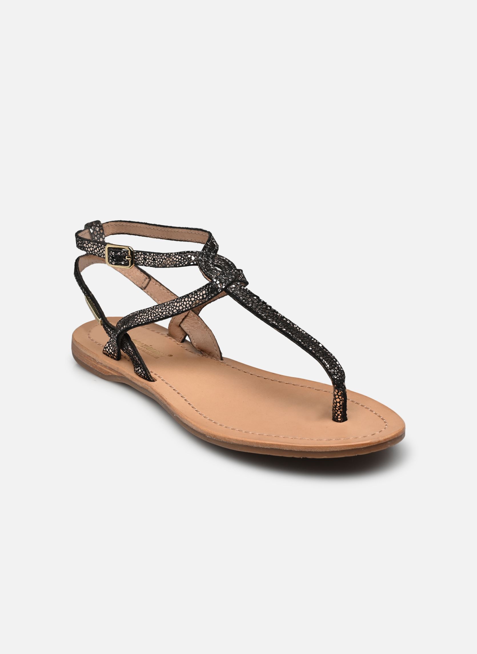 Flache Sandalen HAMADO damen schwarz Les Tropéziennes par M Belarbi Flache Sandalen HAMADO damen schwarz Noir Or