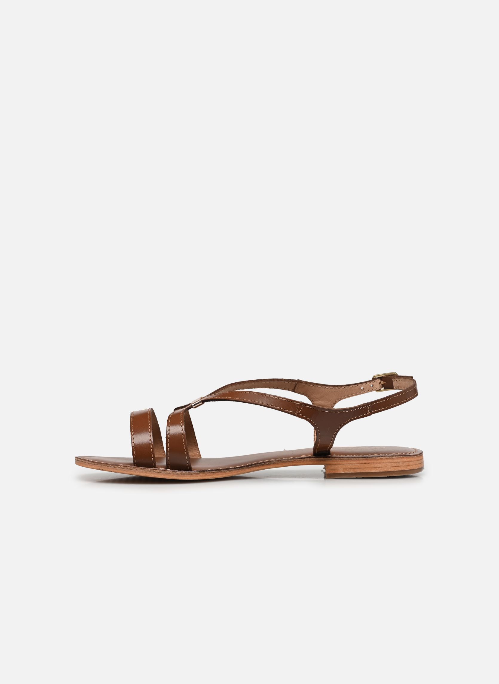 Platte sandalen HAMOON dames bruin Les Tropéziennes par M Belarbi Platte sandalen HAMOON dames bruin TAN
