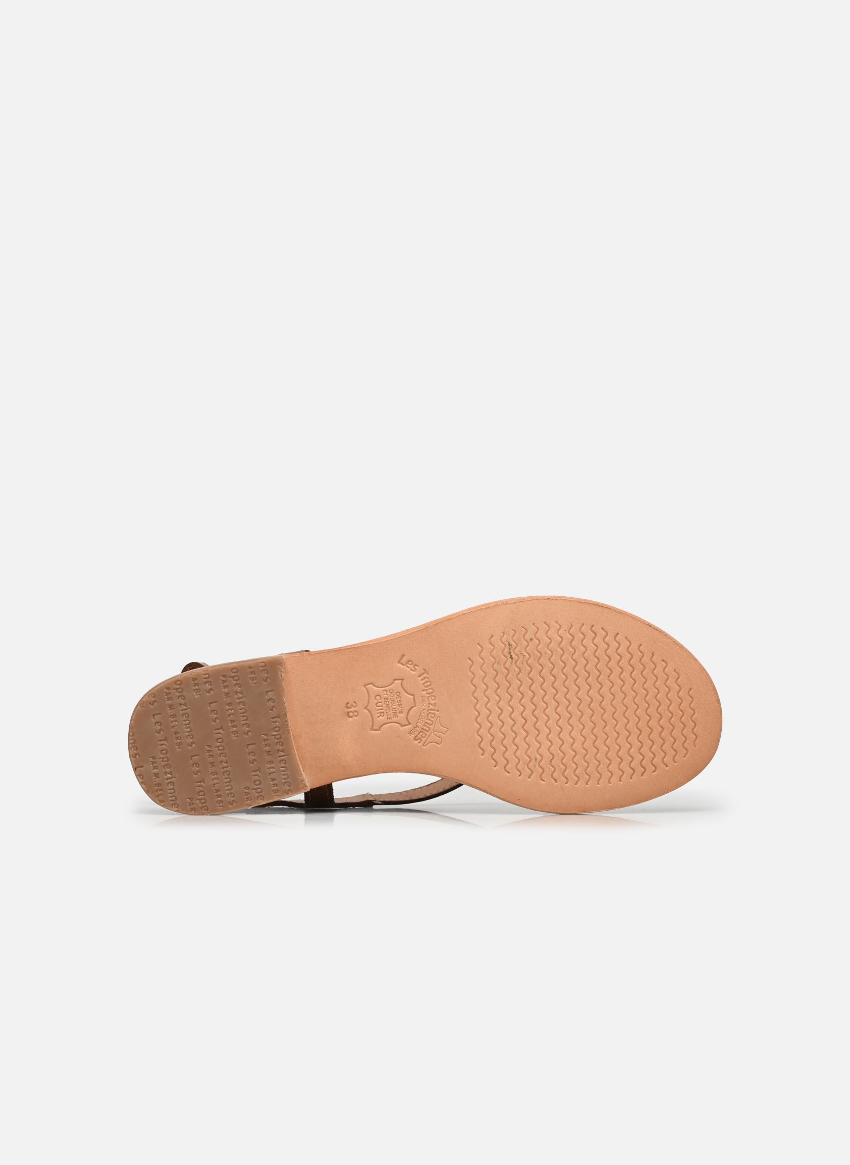 Platte sandalen HAMOON dames bruin Les Tropéziennes par M Belarbi Platte sandalen HAMOON dames bruin TAN