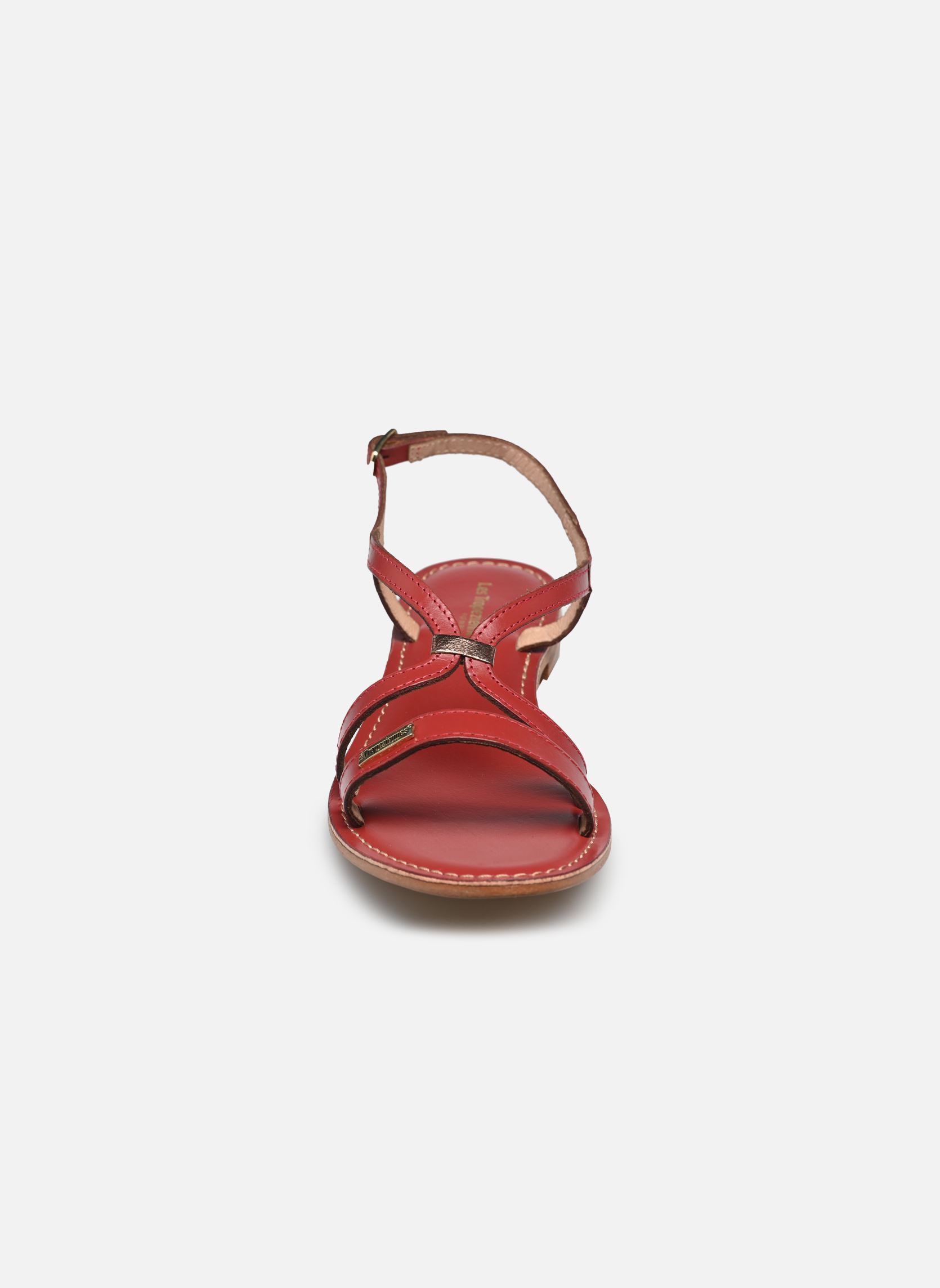 Sandalias planas HAMOON mujer rojo Les Tropéziennes par M Belarbi Sandalias planas HAMOON mujer rojo Rouge