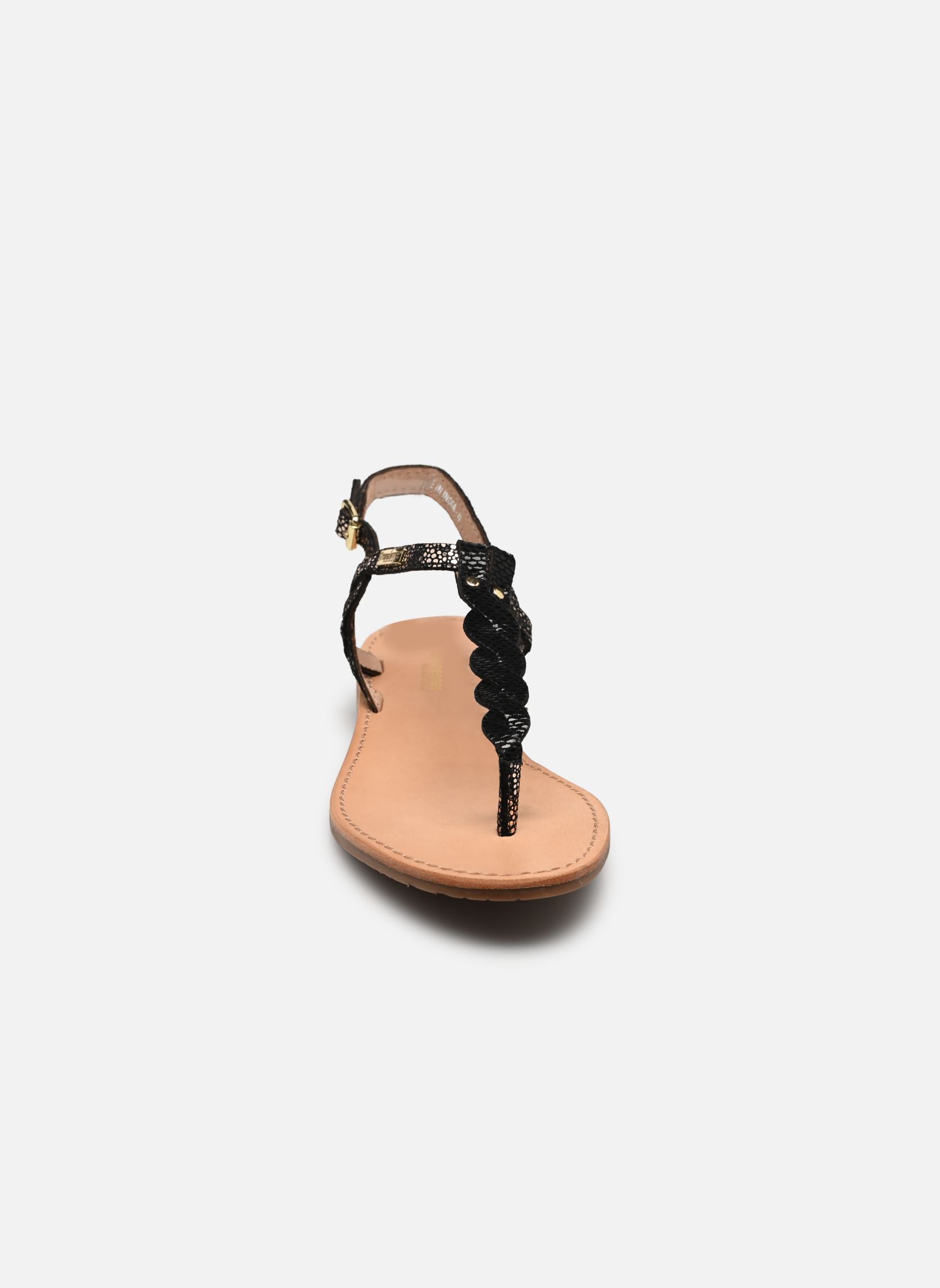 Sandali piatti HAMSONG donna nero Les Tropéziennes par M Belarbi Sandali piatti HAMSONG donna nero NOIR OR