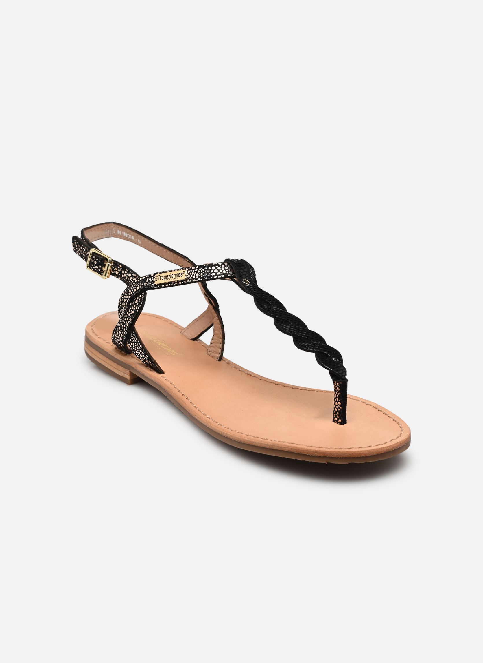Sandali piatti HAMSONG donna nero Les Tropéziennes par M Belarbi Sandali piatti HAMSONG donna nero NOIR OR