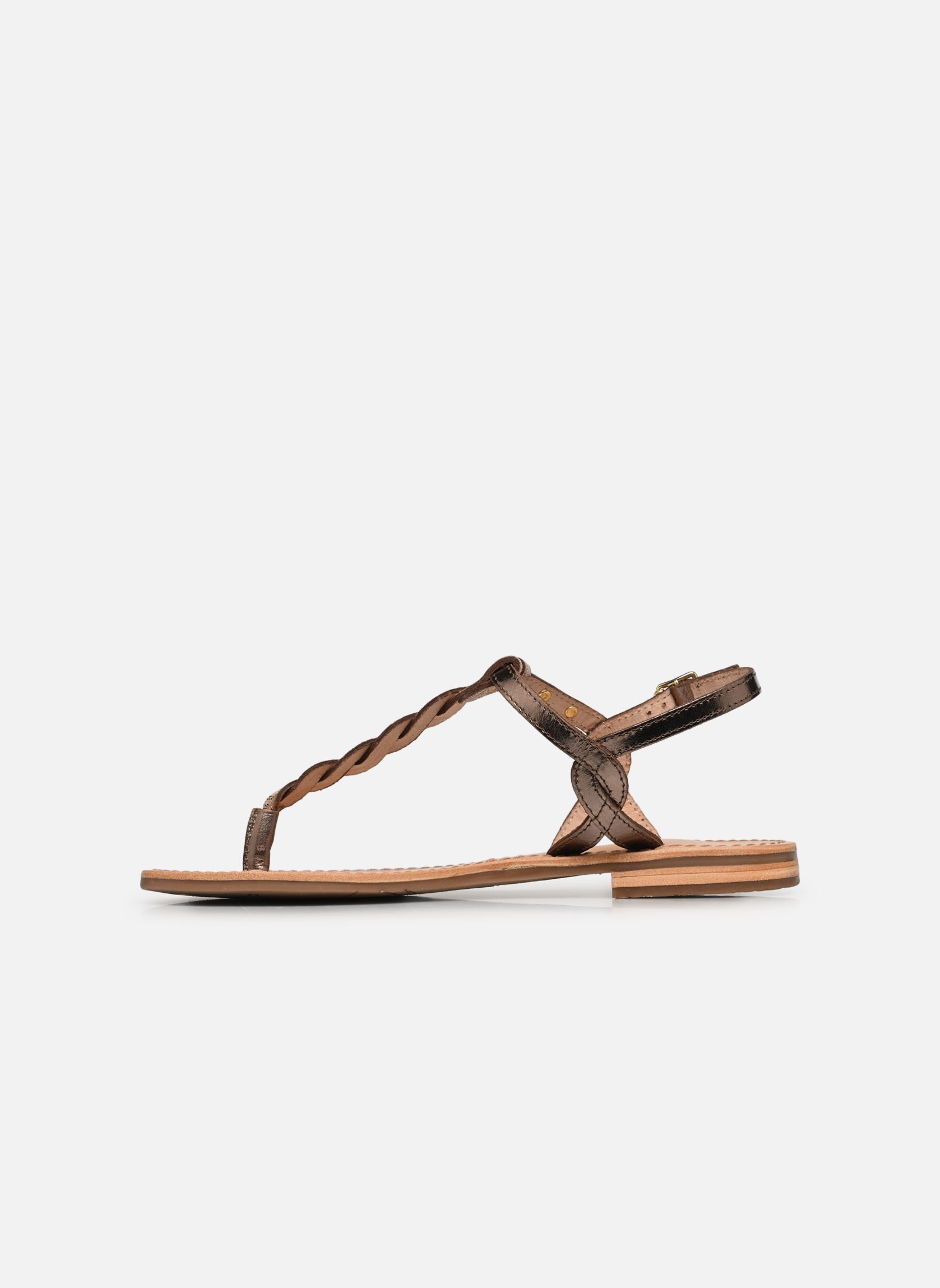 Platte sandalen HAMSONG dames groen Les Tropéziennes par M Belarbi Platte sandalen HAMSONG dames groen KAKI OR