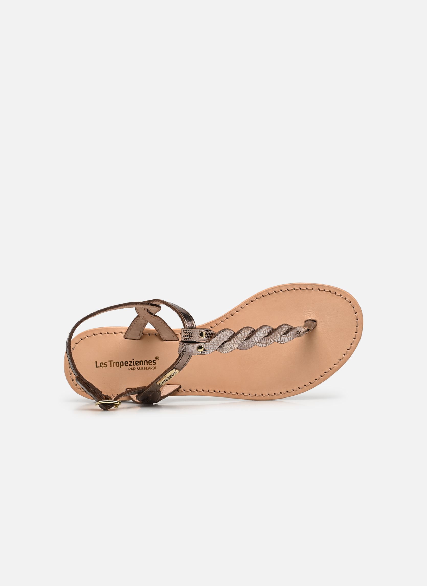 Platte sandalen HAMSONG dames groen Les Tropéziennes par M Belarbi Platte sandalen HAMSONG dames groen KAKI OR
