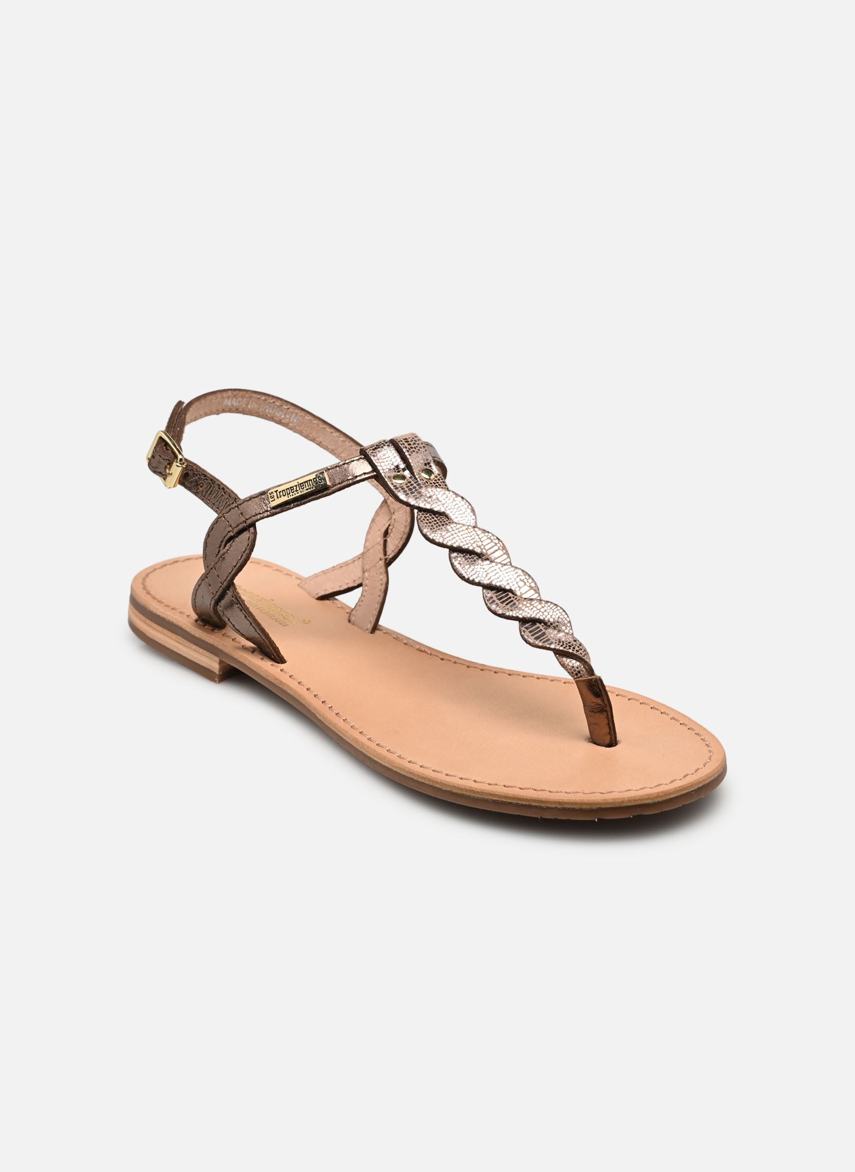 Platte sandalen HAMSONG dames groen Les Tropéziennes par M Belarbi Platte sandalen HAMSONG dames groen KAKI OR