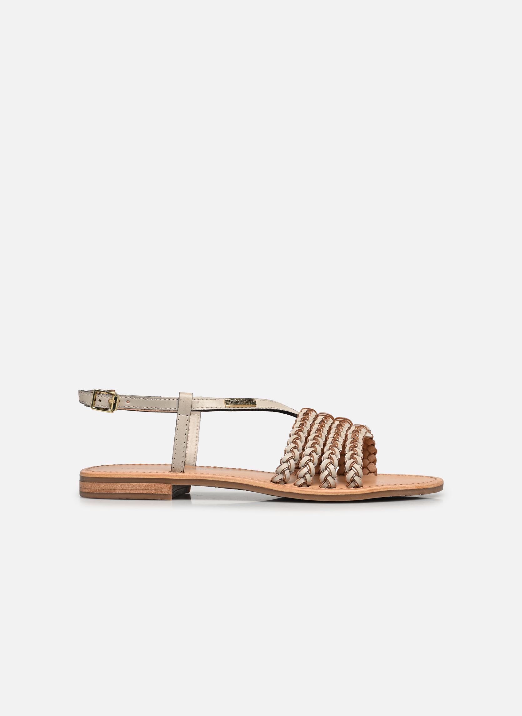 Platte sandalen HAPYLOU dames wit Les Tropéziennes par M Belarbi Platte sandalen HAPYLOU dames wit CREME