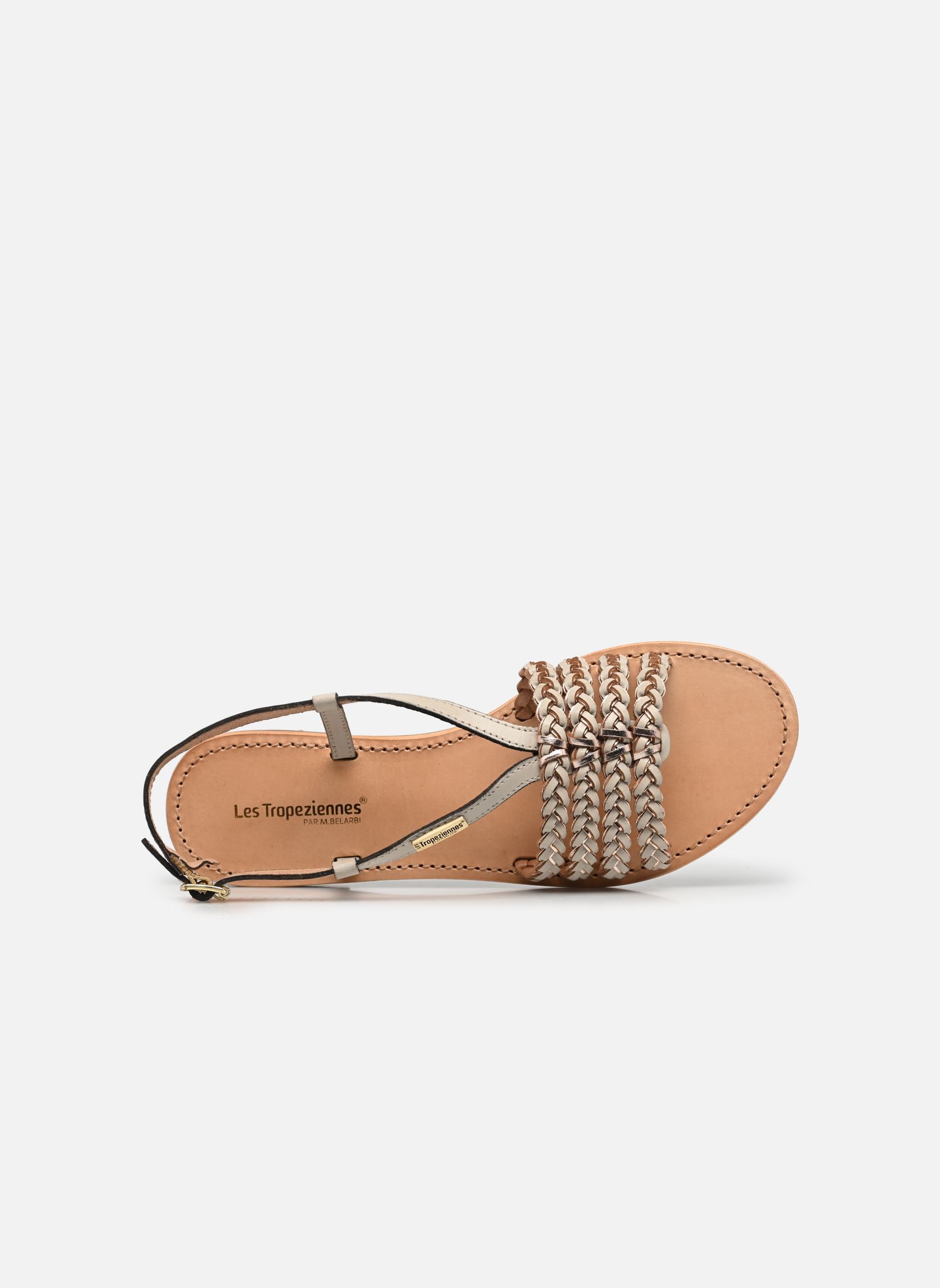 Platte sandalen HAPYLOU dames wit Les Tropéziennes par M Belarbi Platte sandalen HAPYLOU dames wit CREME