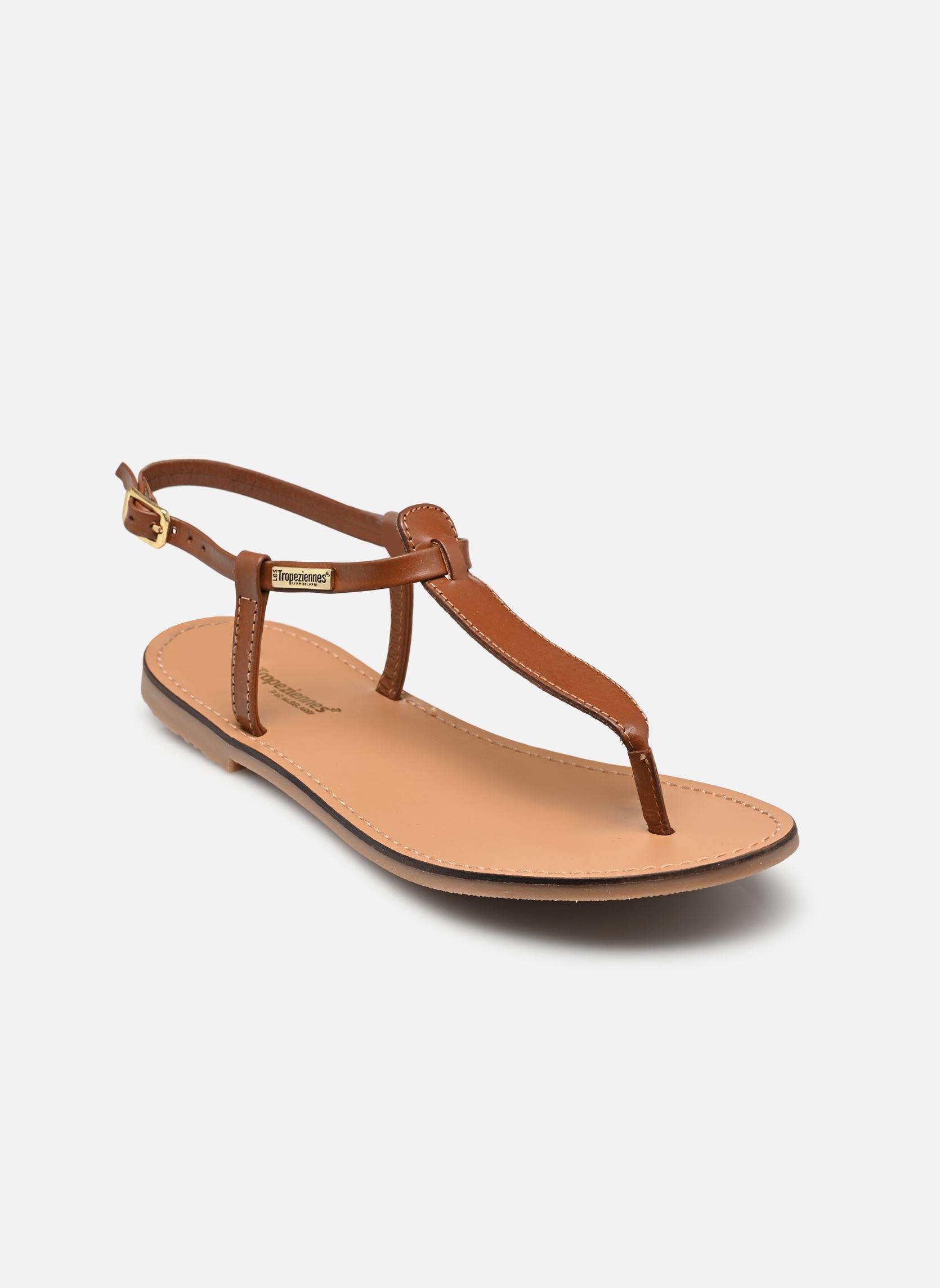 Platte sandalen HARVIL dames bruin Les Tropéziennes par M Belarbi Platte sandalen HARVIL dames bruin TAN