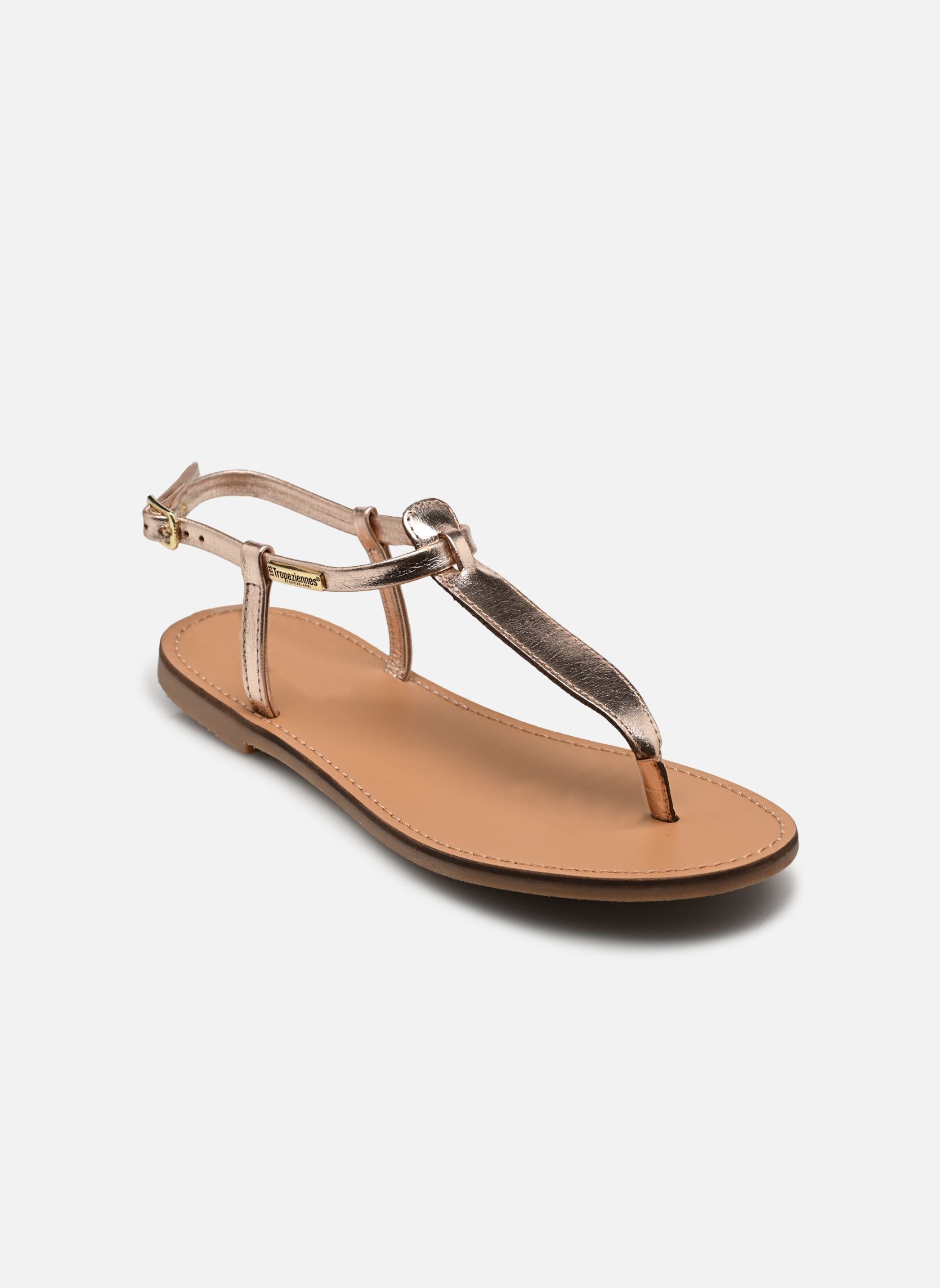 Platte sandalen HARVIL dames goud en brons Les Tropéziennes par M Belarbi Platte sandalen HARVIL dames goud en brons OR