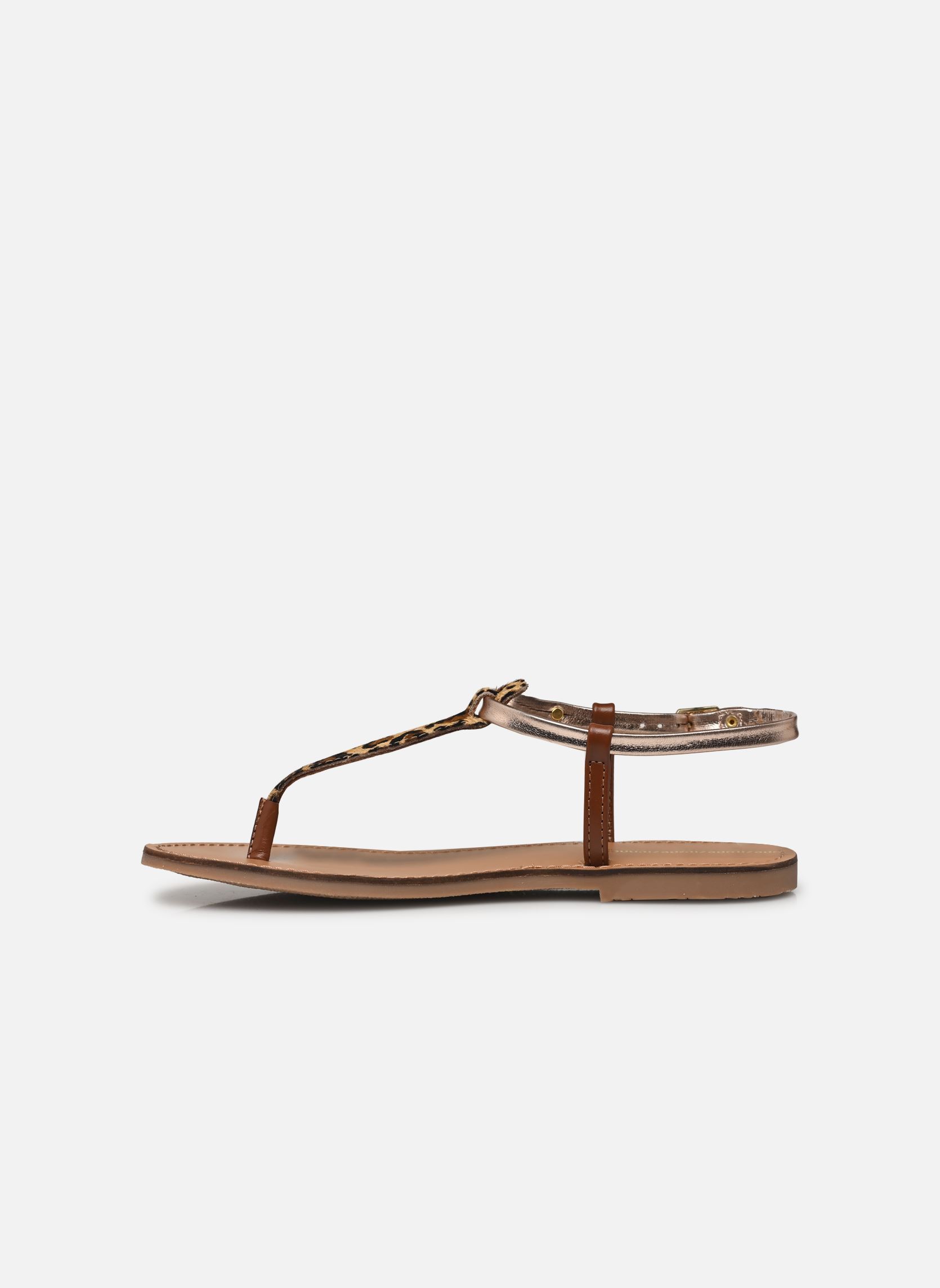 Platte sandalen HARVIL dames beige Les Tropéziennes par M Belarbi Platte sandalen HARVIL dames beige LEOPARD MULTI