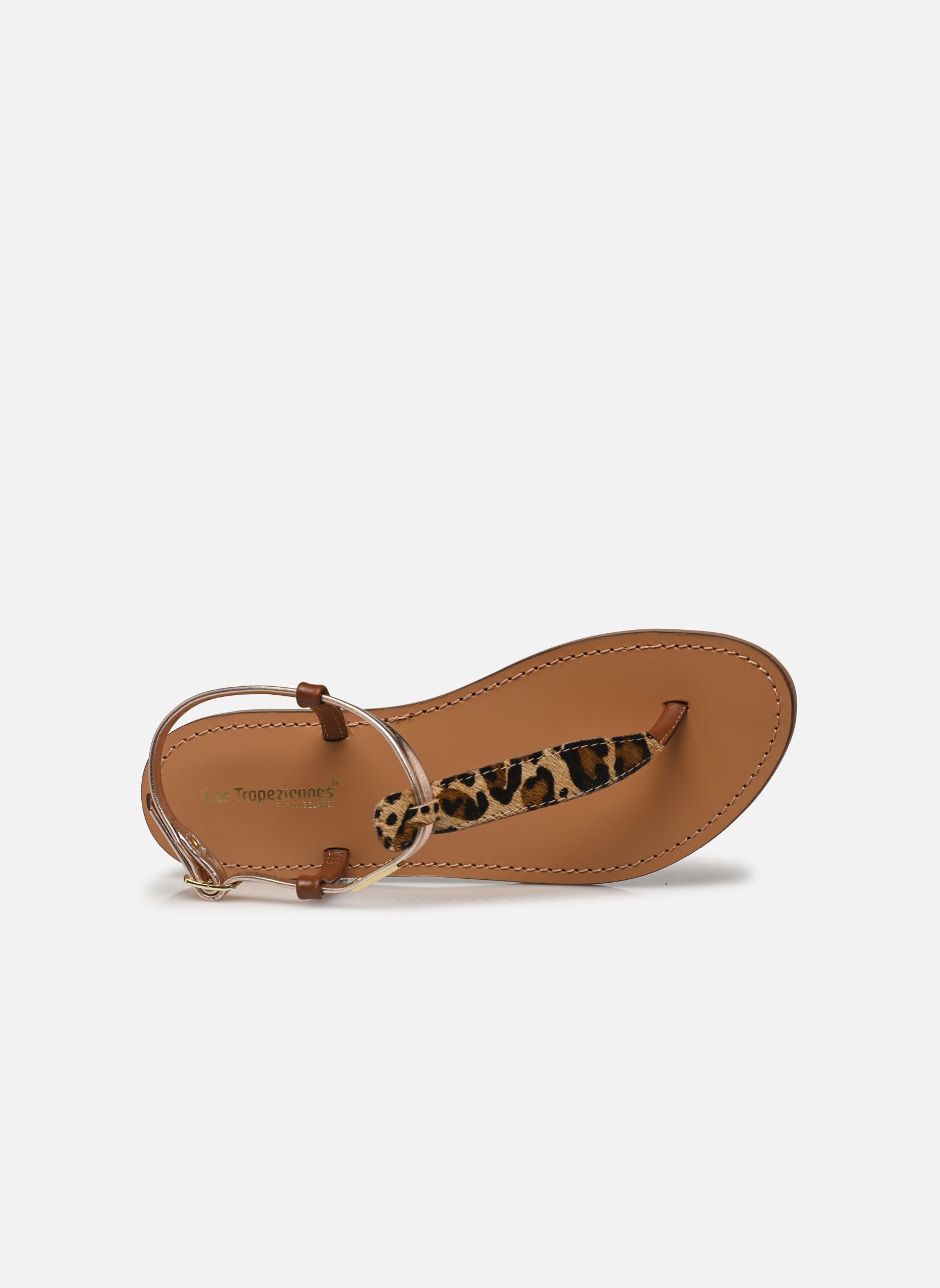 Platte sandalen HARVIL dames beige Les Tropéziennes par M Belarbi Platte sandalen HARVIL dames beige LEOPARD MULTI
