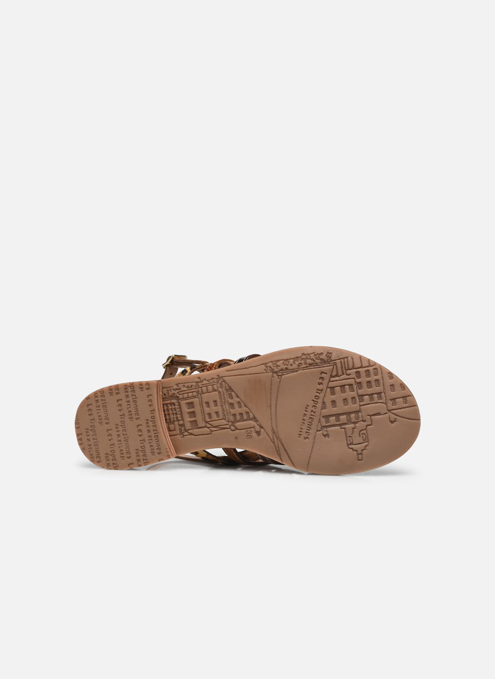 Sandalias planas HAVAGUM mujer oro y bronce Les Tropéziennes par M Belarbi Sandalias planas HAVAGUM mujer oro y bronce BRONZE LEOPARD