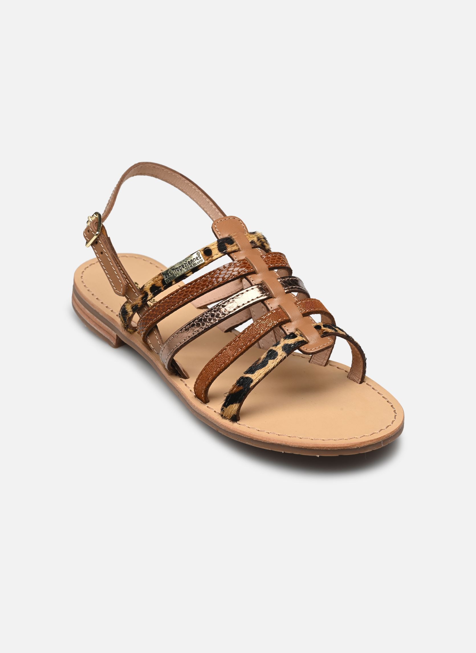 Sandalias planas HAVAGUM mujer oro y bronce Les Tropéziennes par M Belarbi Sandalias planas HAVAGUM mujer oro y bronce BRONZE LEOPARD