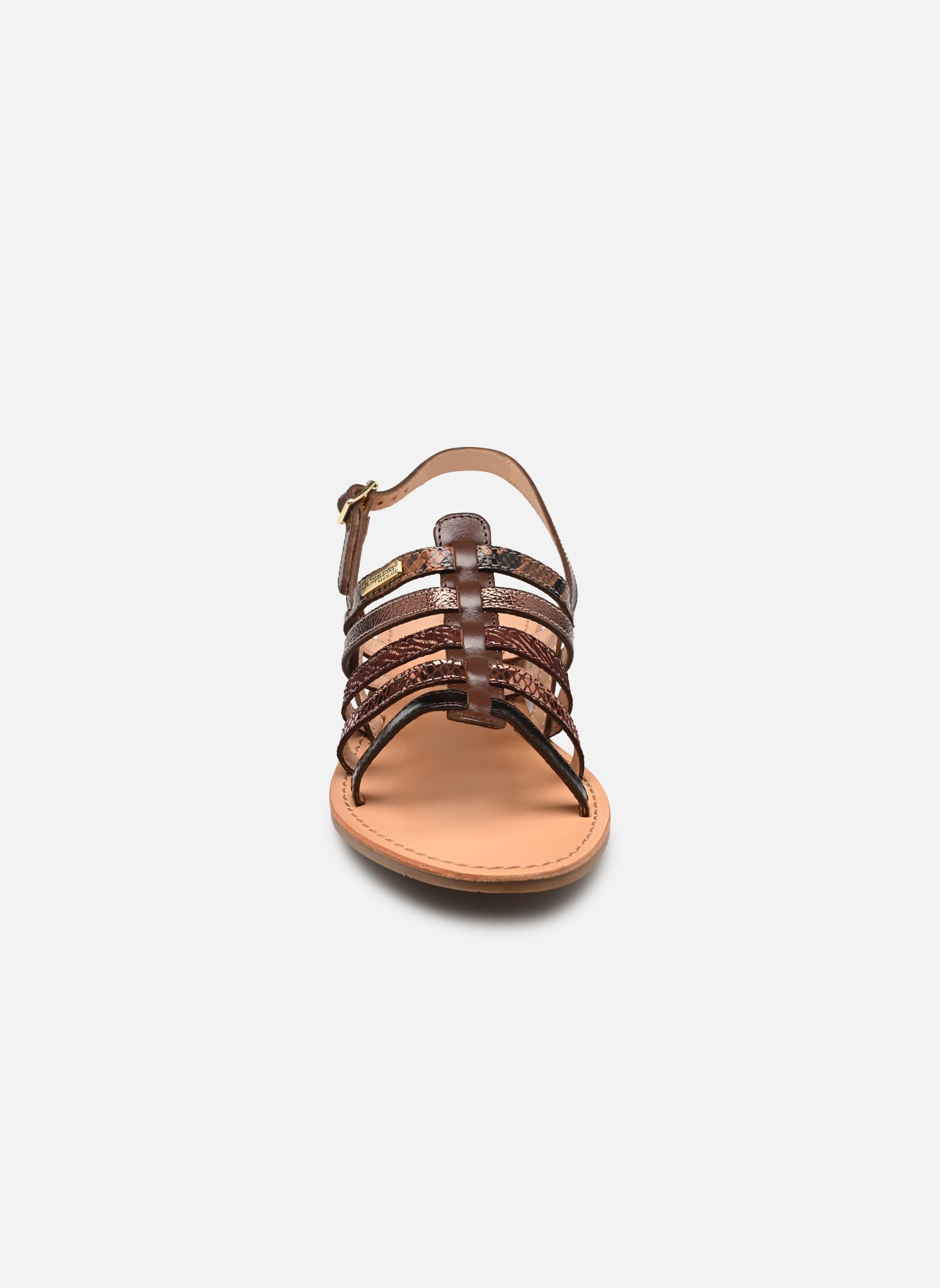Flache Sandalen HAVAGUM damen braun Les Tropéziennes par M Belarbi Flache Sandalen HAVAGUM damen braun CHOCOLAT-MULTI