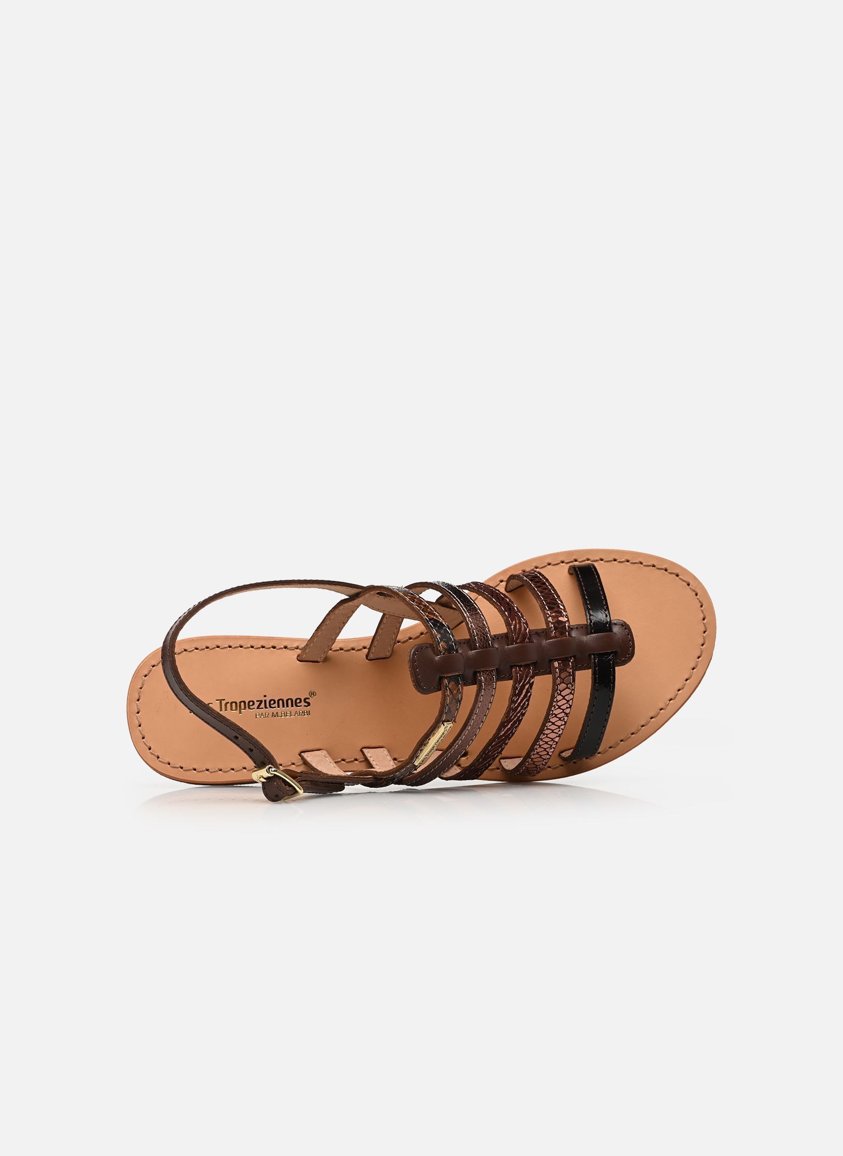 Flache Sandalen HAVAGUM damen braun Les Tropéziennes par M Belarbi Flache Sandalen HAVAGUM damen braun CHOCOLAT-MULTI