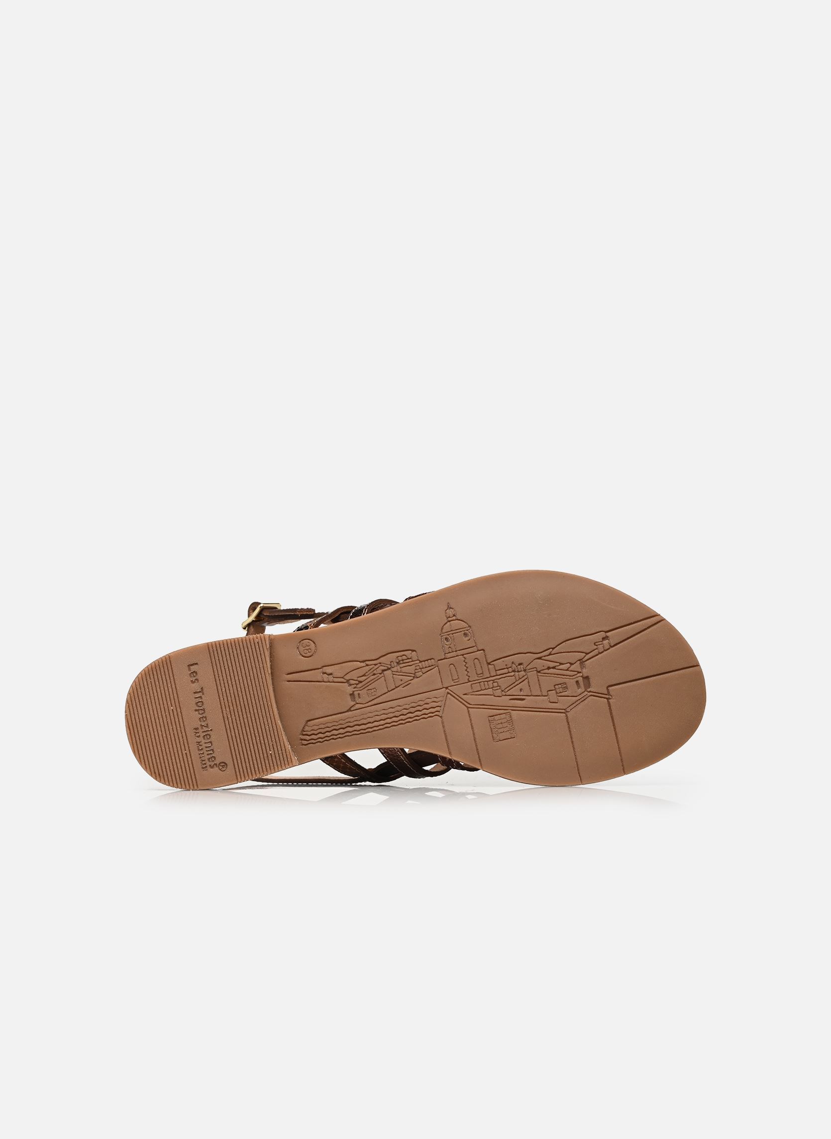 Flache Sandalen HAVAGUM damen braun Les Tropéziennes par M Belarbi Flache Sandalen HAVAGUM damen braun CHOCOLAT-MULTI