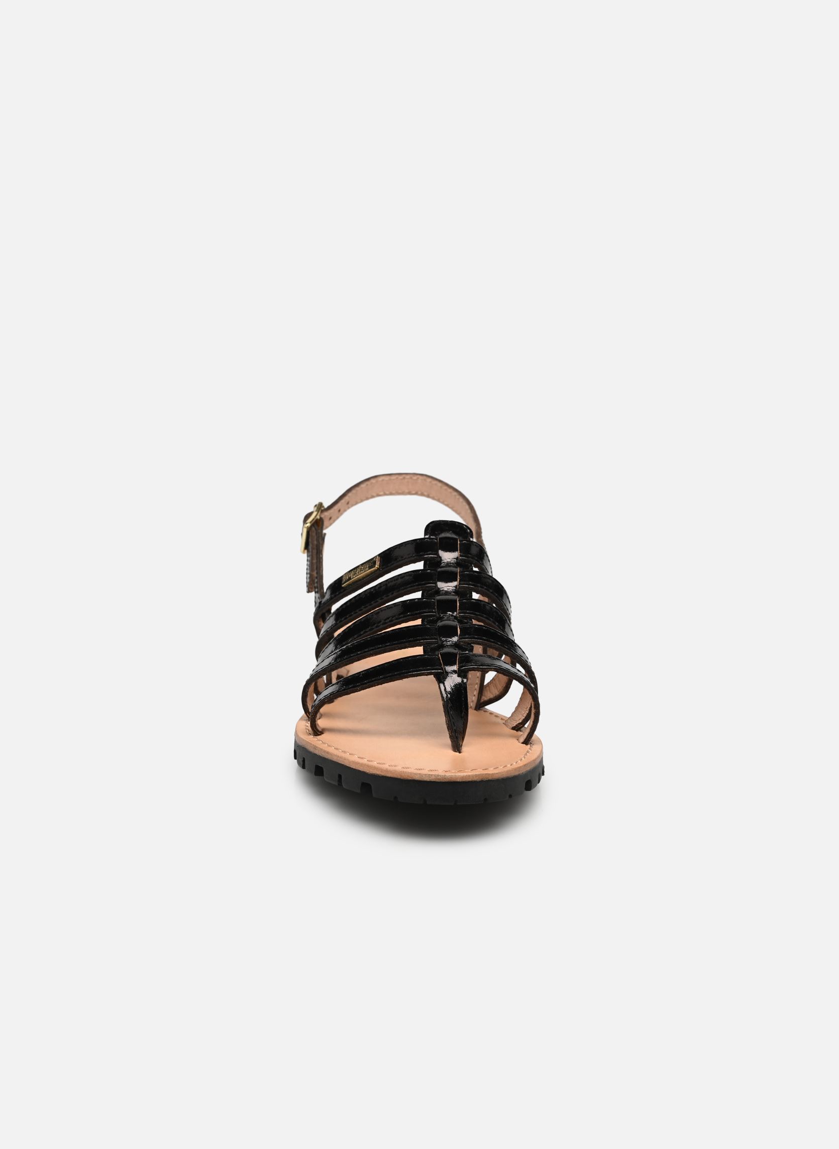 Flache Sandalen HEXACO damen schwarz Les Tropéziennes par M Belarbi Flache Sandalen HEXACO damen schwarz VERNI NOIR