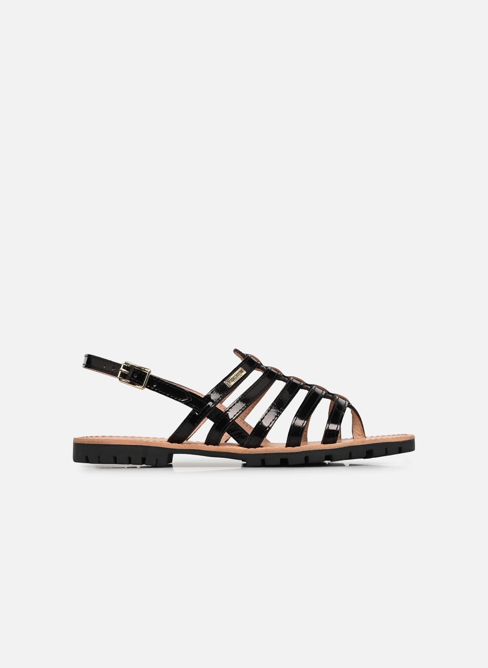 Flache Sandalen HEXACO damen schwarz Les Tropéziennes par M Belarbi Flache Sandalen HEXACO damen schwarz VERNI NOIR