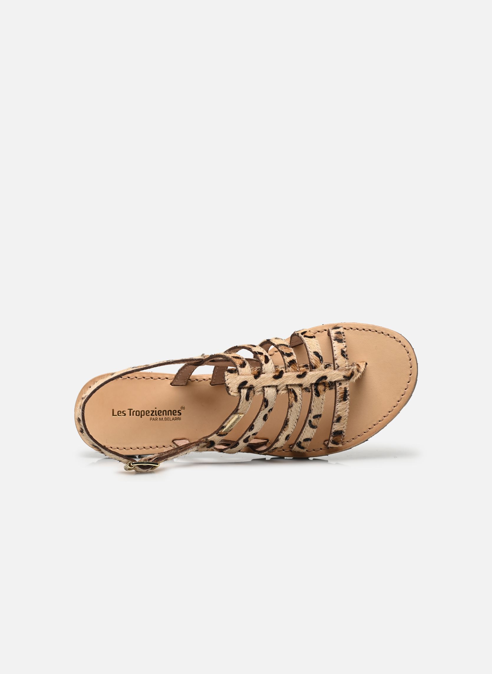 Sandalias planas HEXACO mujer beige Les Tropéziennes par M Belarbi Sandalias planas HEXACO mujer beige LEOPARD