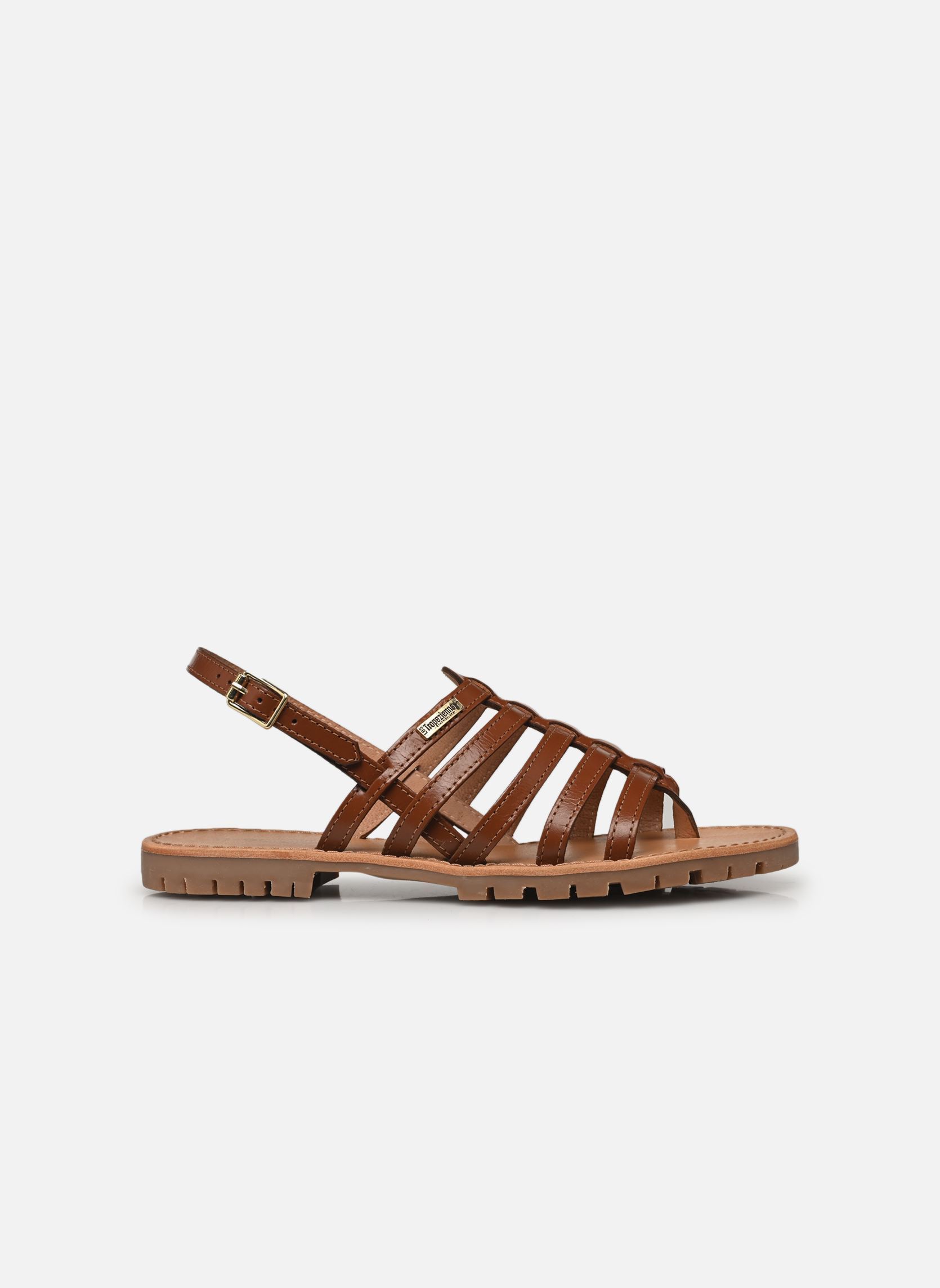 Sandalias planas HEXACO mujer marrón Les Tropéziennes par M Belarbi Sandalias planas HEXACO mujer marrón TAN