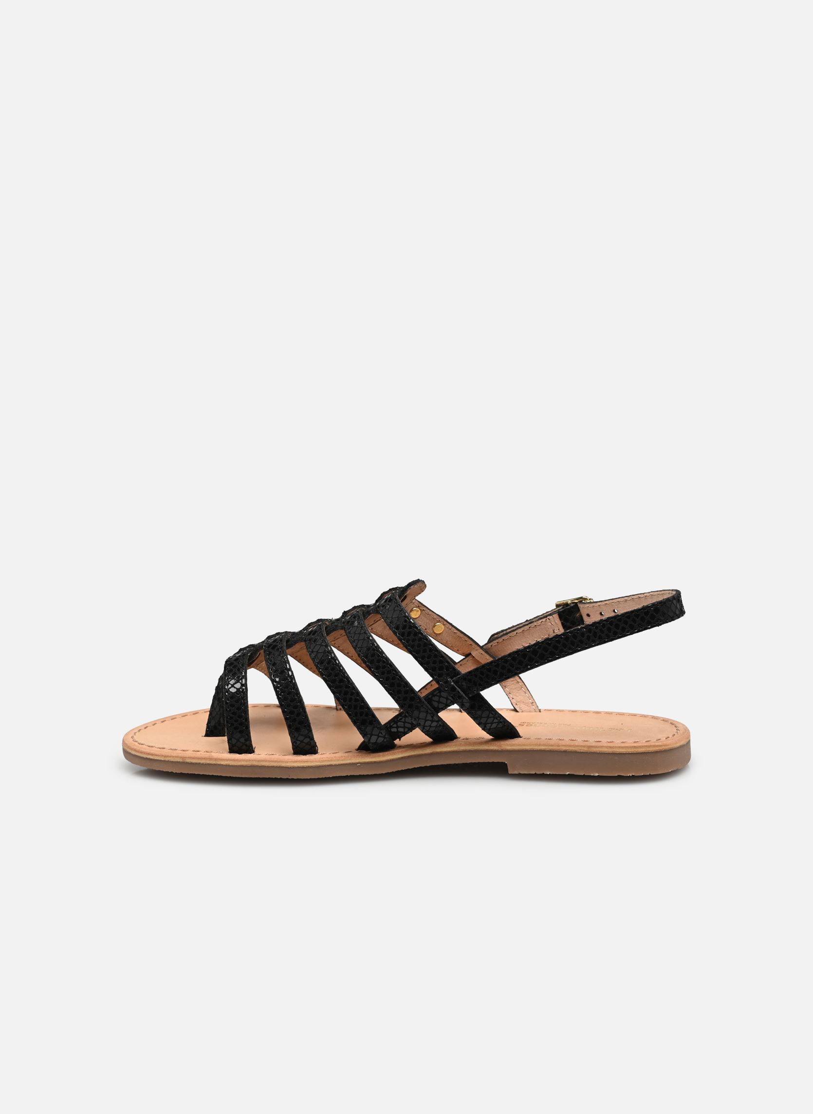 Flache Sandalen HIKA damen schwarz Les Tropéziennes par M Belarbi Flache Sandalen HIKA damen schwarz NOIR SERPENT