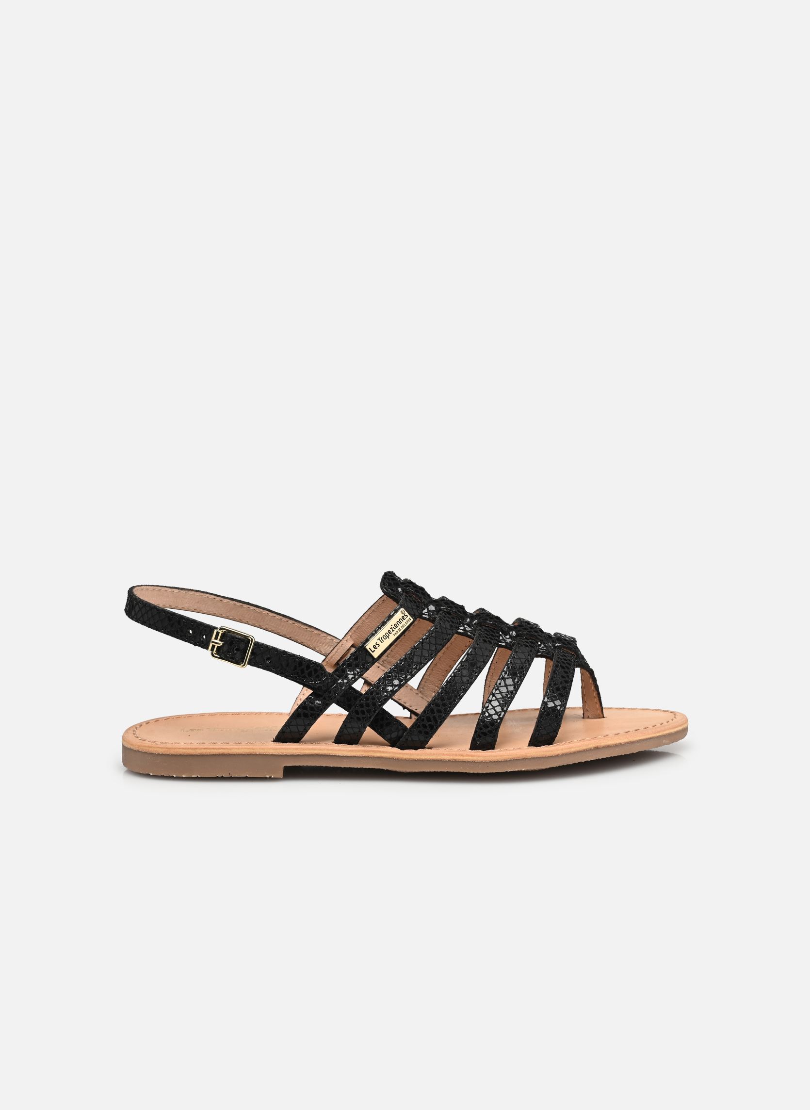 Flache Sandalen HIKA damen schwarz Les Tropéziennes par M Belarbi Flache Sandalen HIKA damen schwarz NOIR SERPENT
