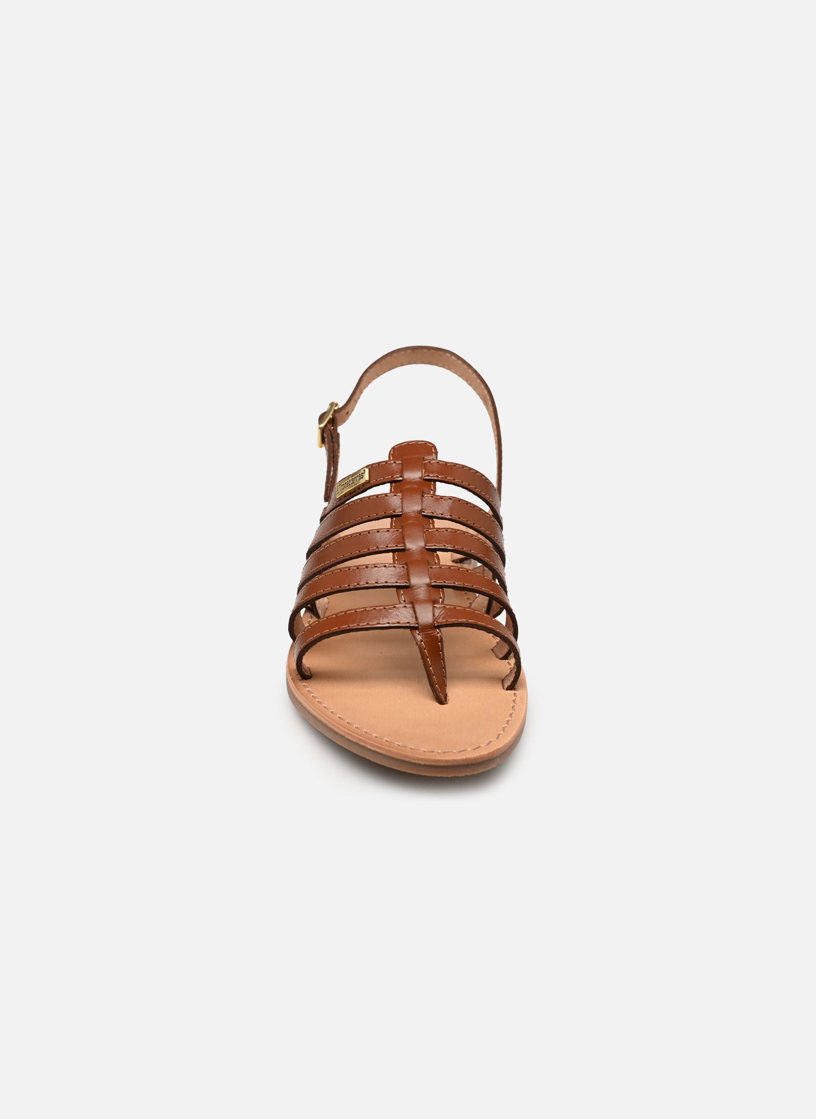 Sandales plates HIKA femme marron Les Tropéziennes par M Belarbi Sandales plates HIKA femme marron TAN