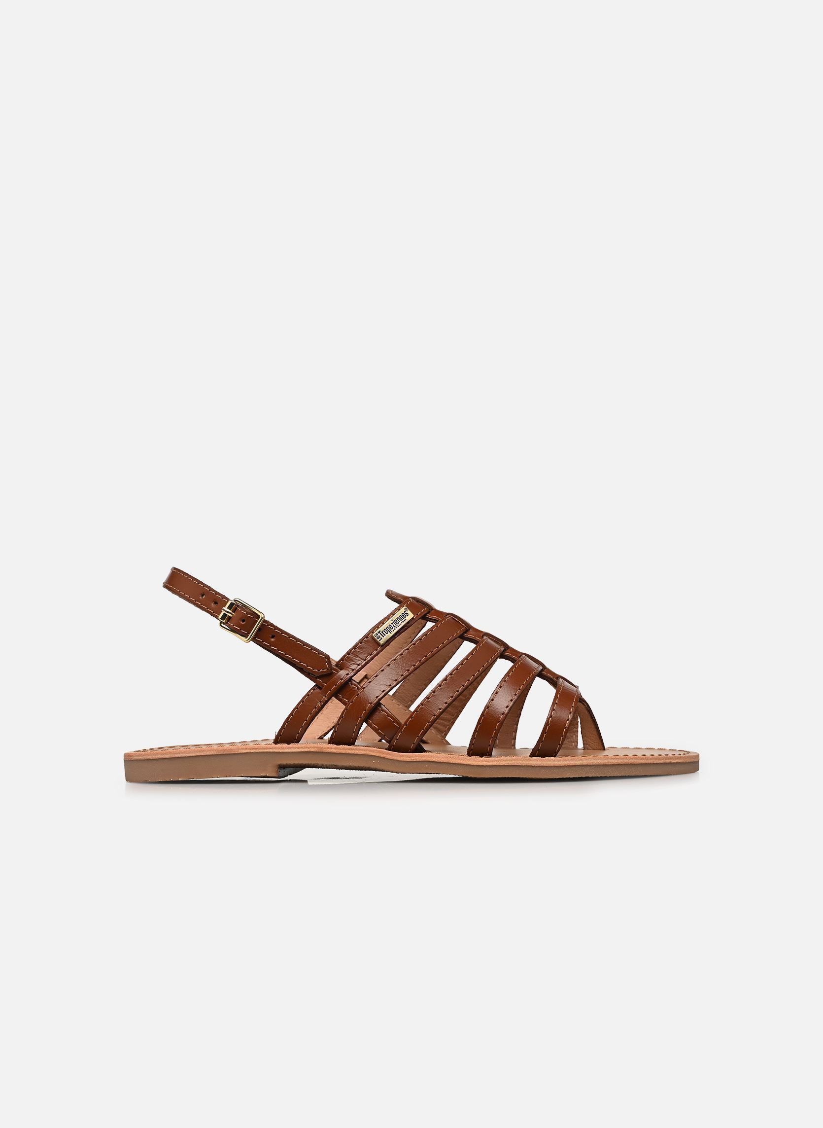 Sandales plates HIKA femme marron Les Tropéziennes par M Belarbi Sandales plates HIKA femme marron TAN