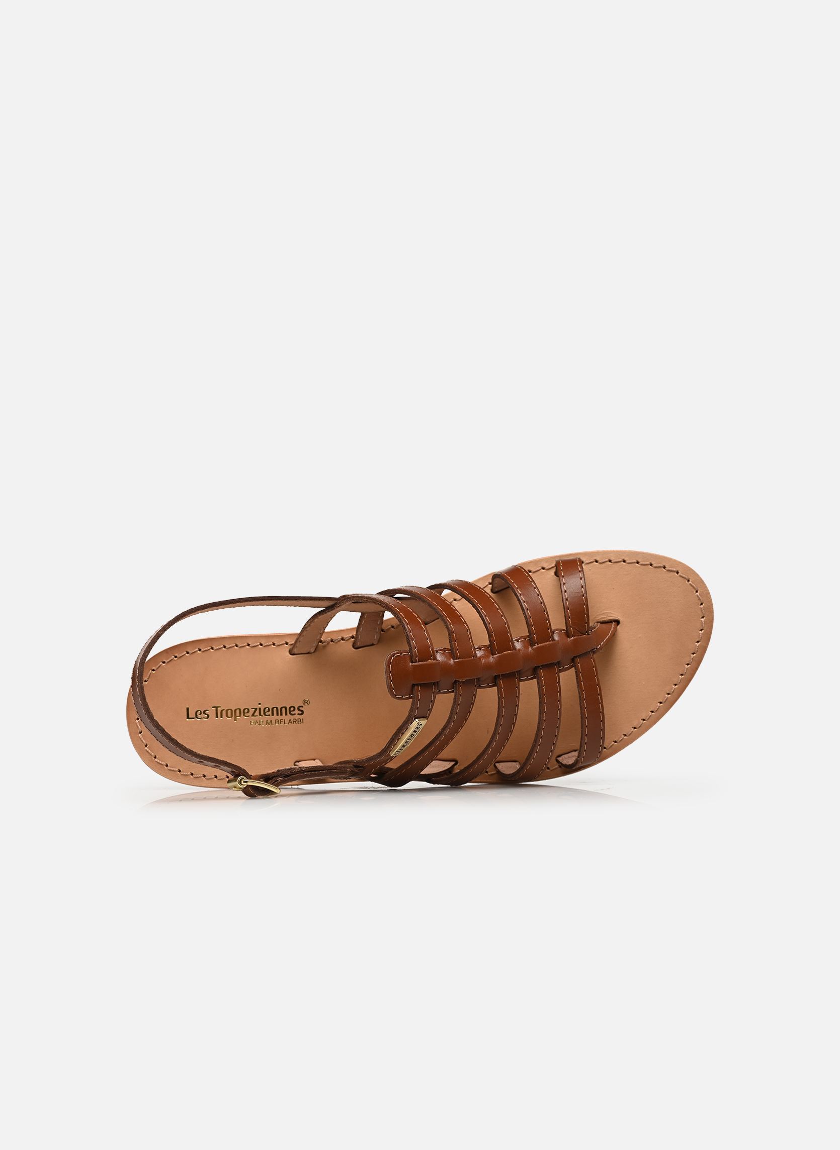 Sandales plates HIKA femme marron Les Tropéziennes par M Belarbi Sandales plates HIKA femme marron TAN