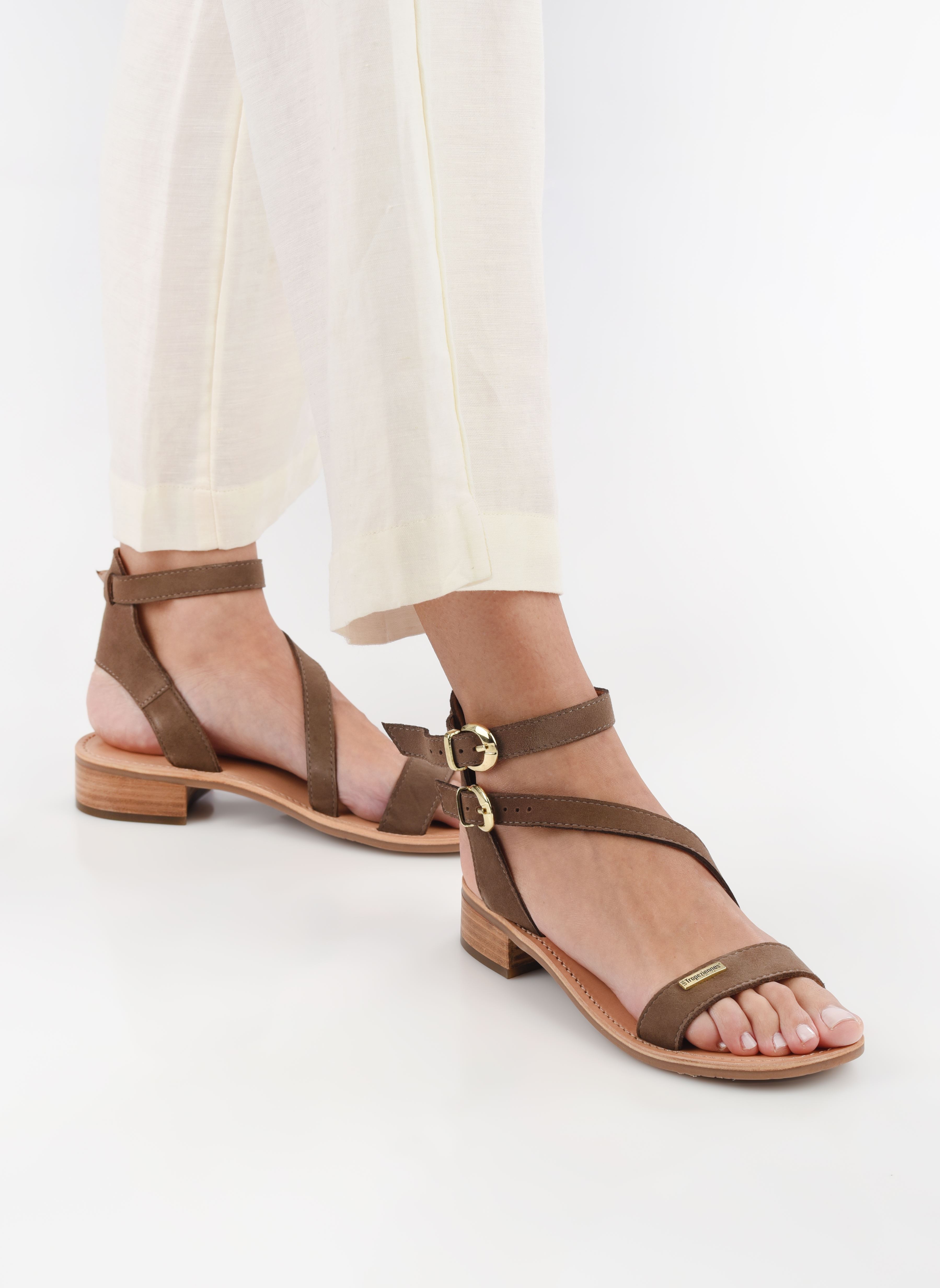 Sandalen HOCNEY dames beige Les Tropéziennes par M Belarbi Sandalen HOCNEY dames beige TAUPE