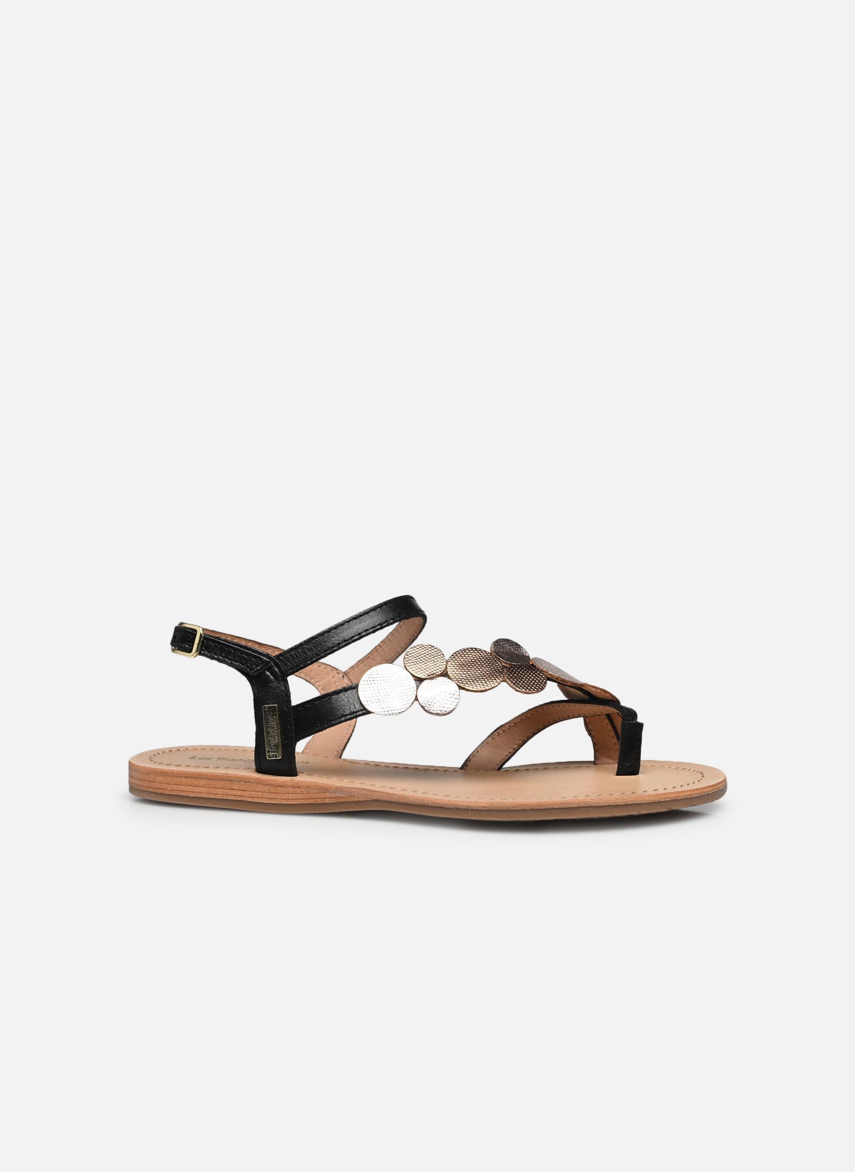 Platte sandalen HOLLY dames zwart Les Tropéziennes par M Belarbi Platte sandalen HOLLY dames zwart NOIR-OR