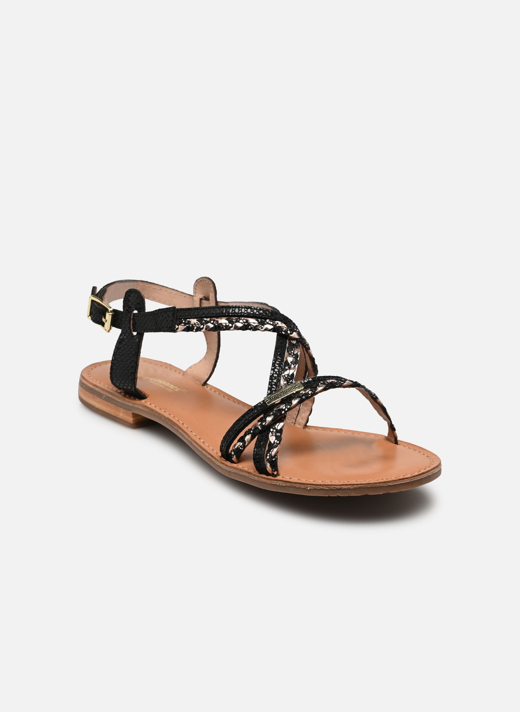 Sandali piatti HOMONGO donna nero Les Tropéziennes par M Belarbi Sandali piatti HOMONGO donna nero Noir Multi