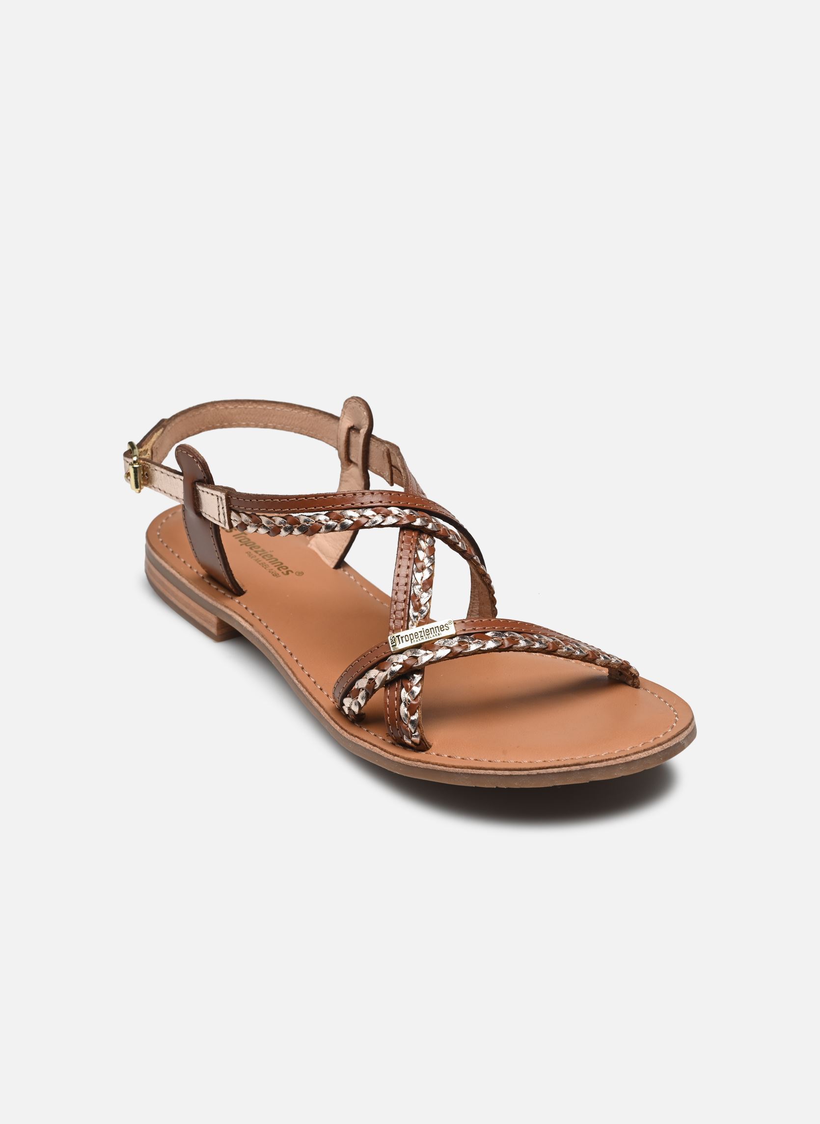 Sandali piatti HOMONGO donna marrone Les Tropéziennes par M Belarbi Sandali piatti HOMONGO donna marrone TAN-MULTI