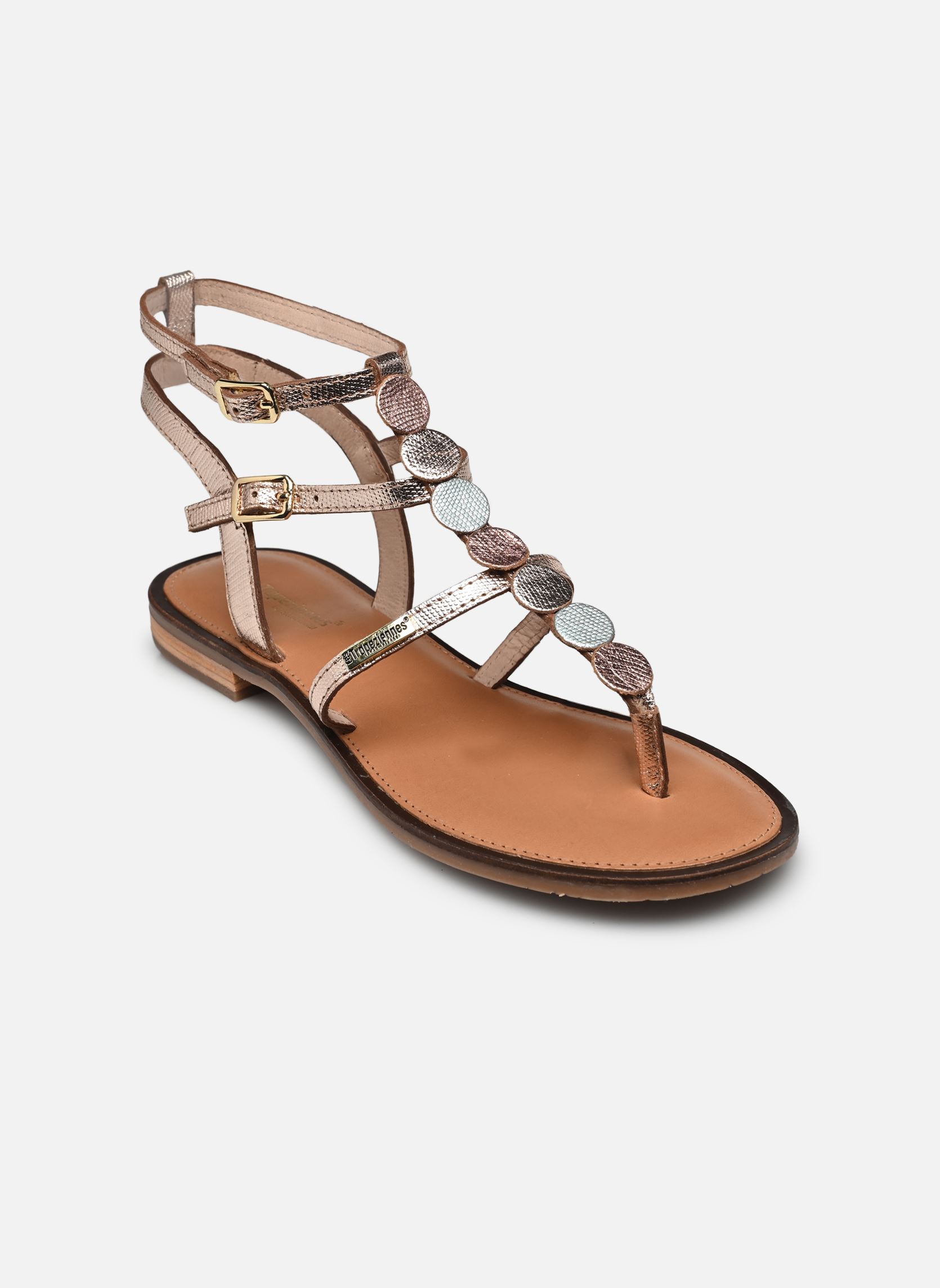 Flache Sandalen HORELIA damen mehrfarbig Les Tropéziennes par M Belarbi Flache Sandalen HORELIA damen mehrfarbig Or Multi