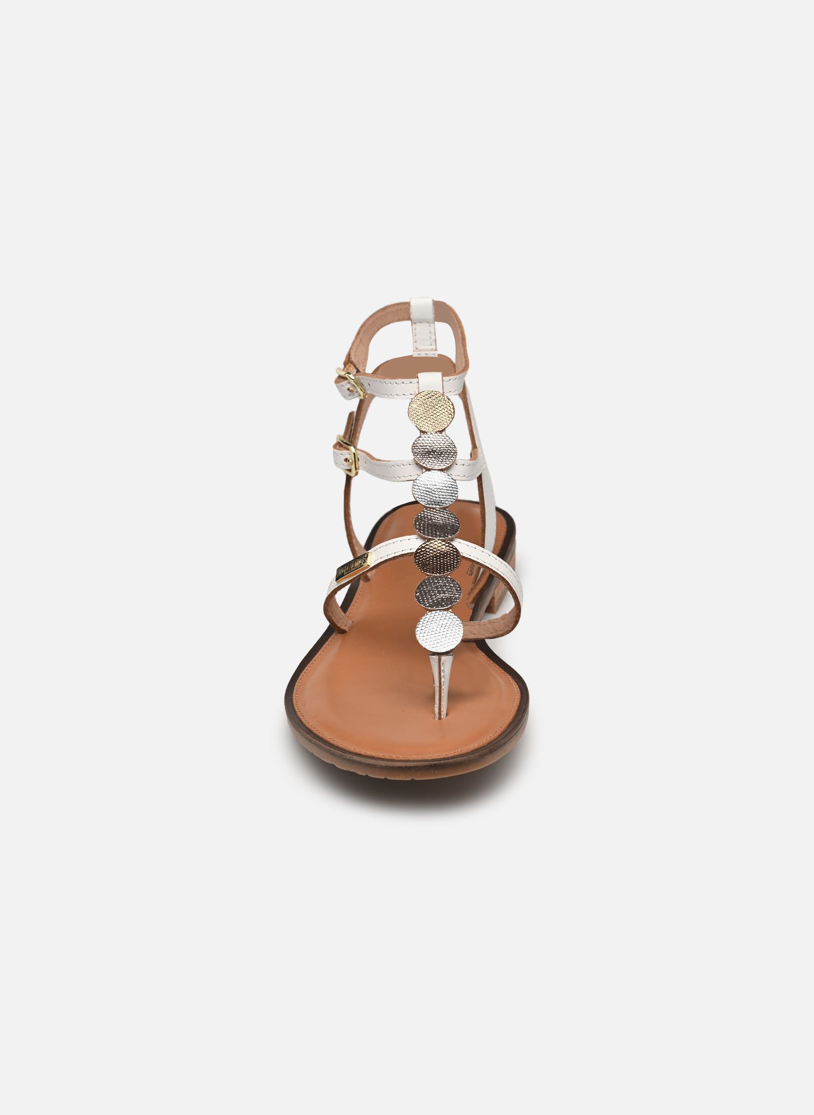 Sandales plates HORELIA femme blanc Les Tropéziennes par M Belarbi Sandales plates HORELIA femme blanc Blanc Multi