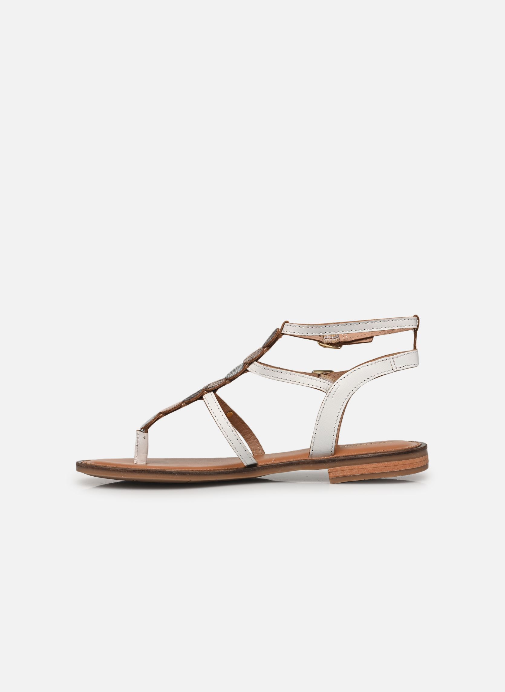 Sandales plates HORELIA femme blanc Les Tropéziennes par M Belarbi Sandales plates HORELIA femme blanc Blanc Multi