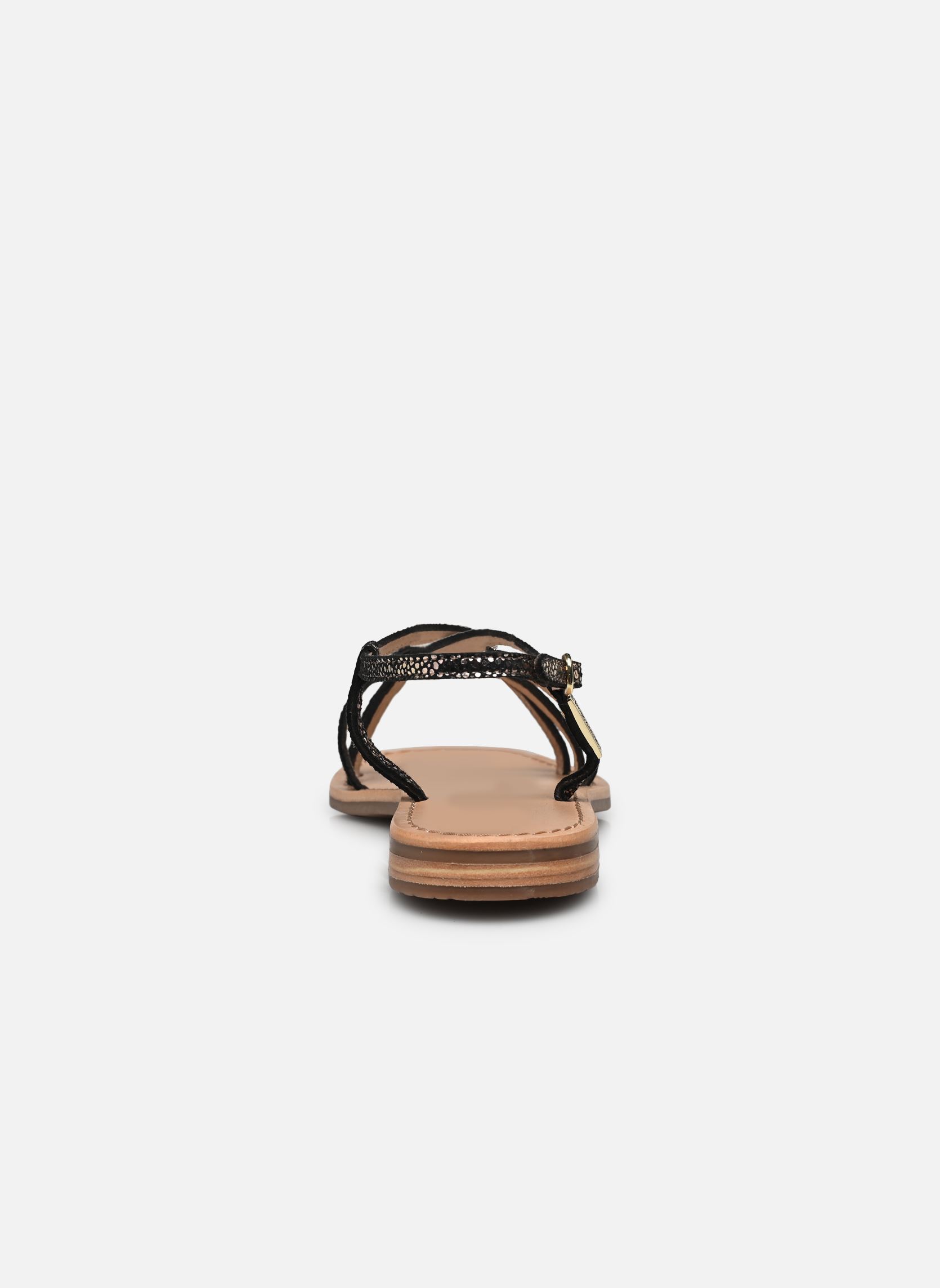 Platte sandalen HUDON dames zwart Les Tropéziennes par M Belarbi Platte sandalen HUDON dames zwart NOIR OR