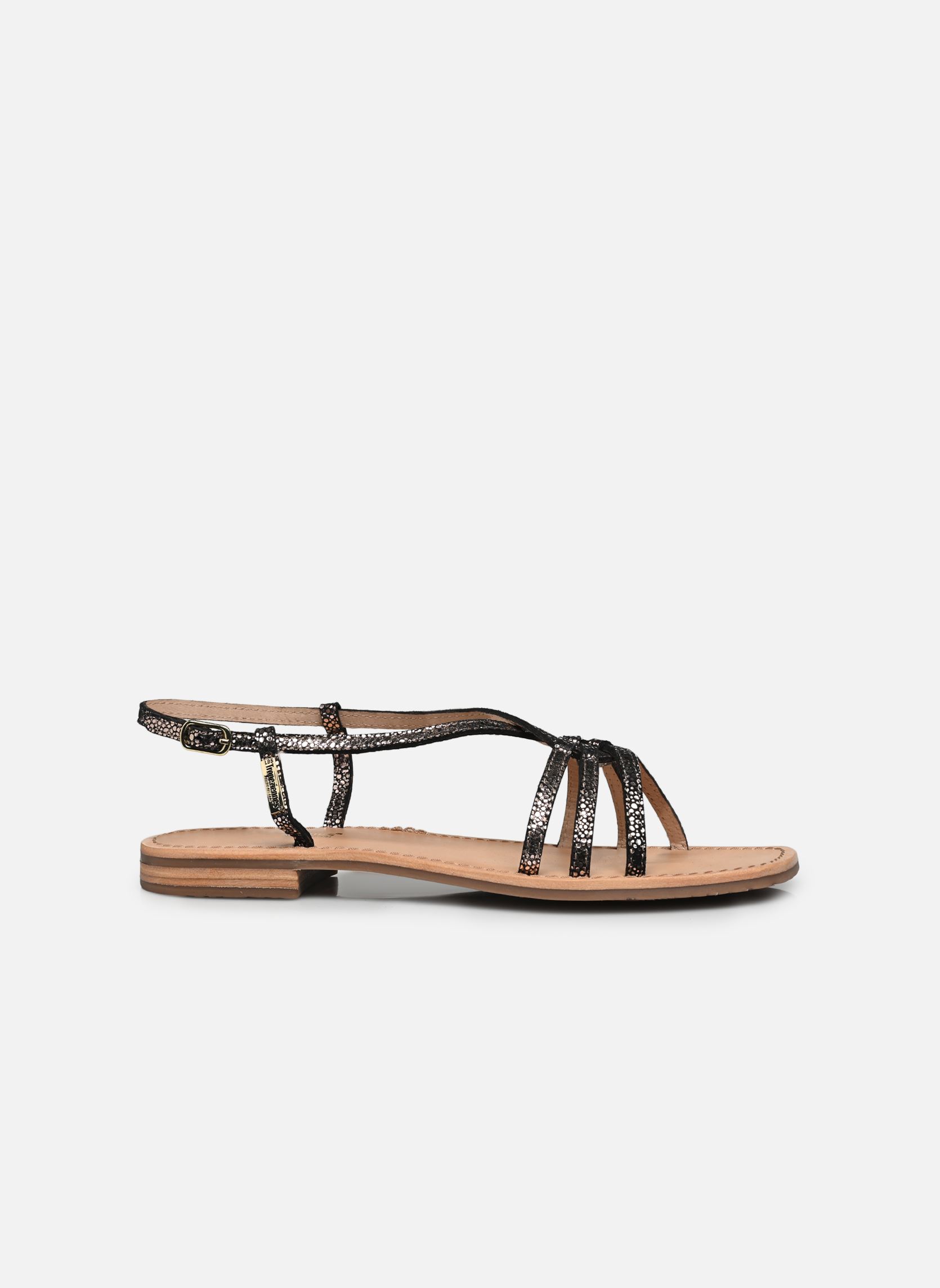Platte sandalen HUDON dames zwart Les Tropéziennes par M Belarbi Platte sandalen HUDON dames zwart NOIR OR
