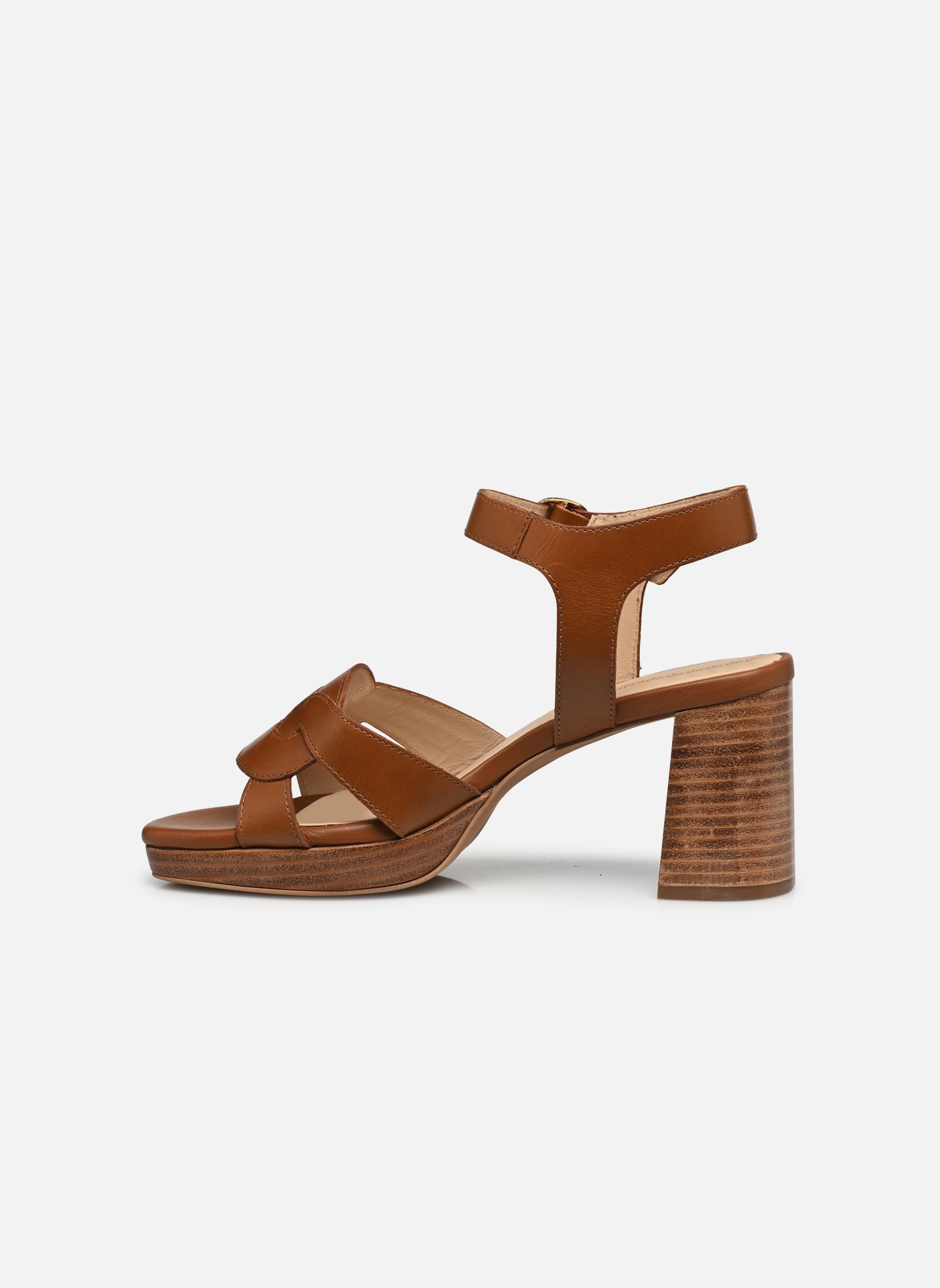 Sandales LINESS femme marron Les Tropéziennes par M Belarbi Sandales LINESS femme marron Tan