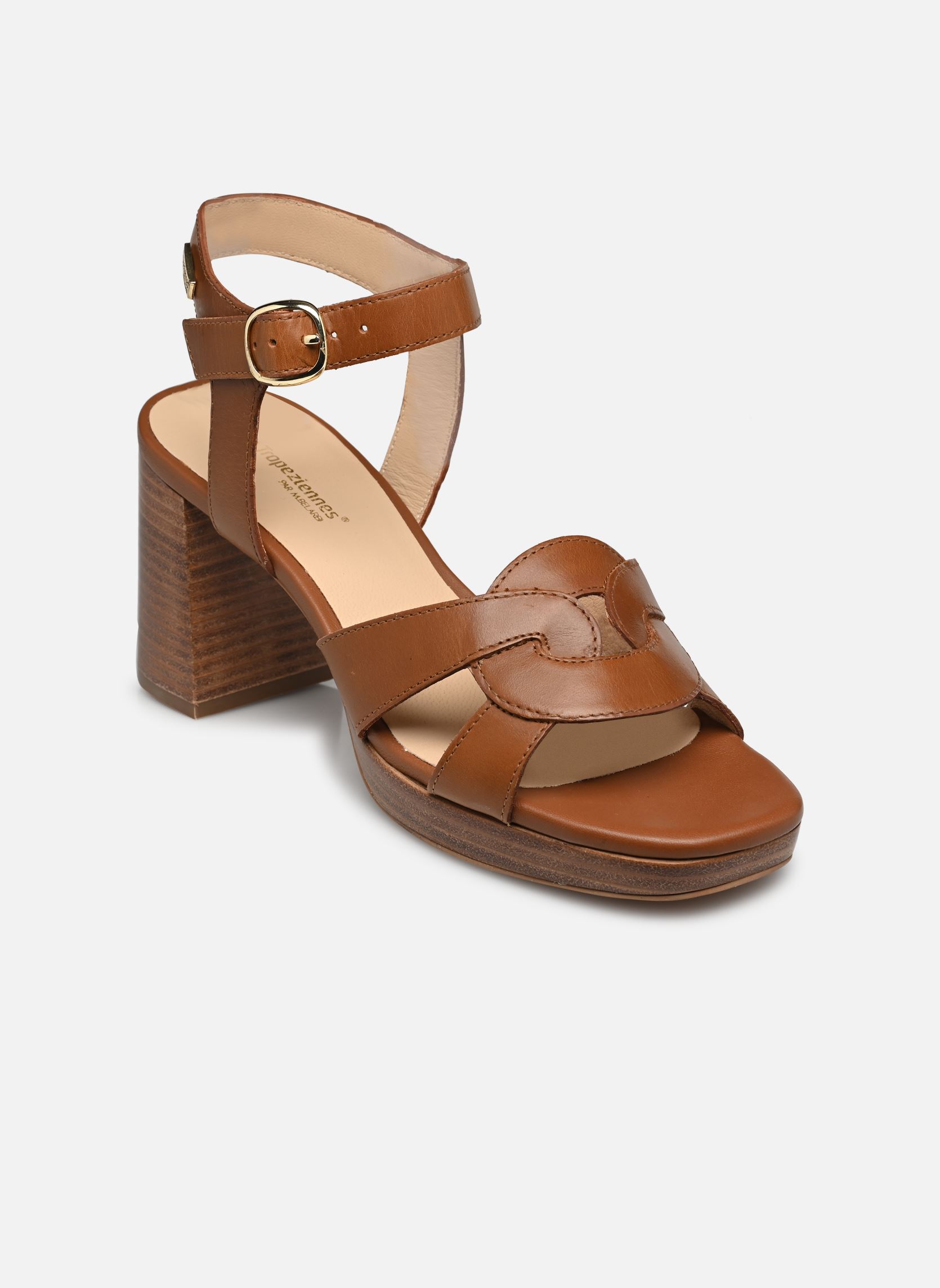 Sandales LINESS femme marron Les Tropéziennes par M Belarbi Sandales LINESS femme marron Tan