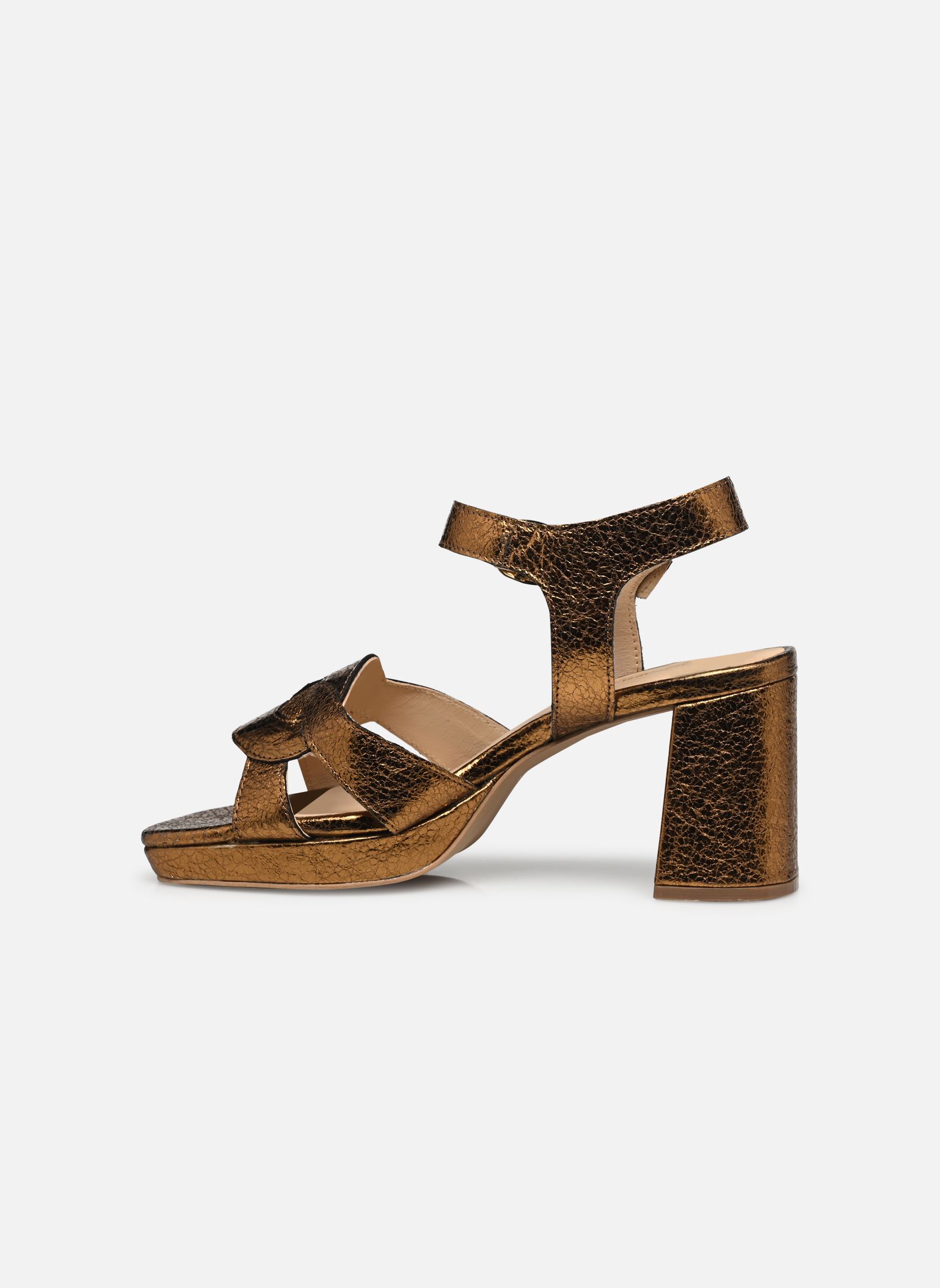 Sandales LINESS femme or et bronze Les Tropéziennes par M Belarbi Sandales LINESS femme or et bronze Bronze