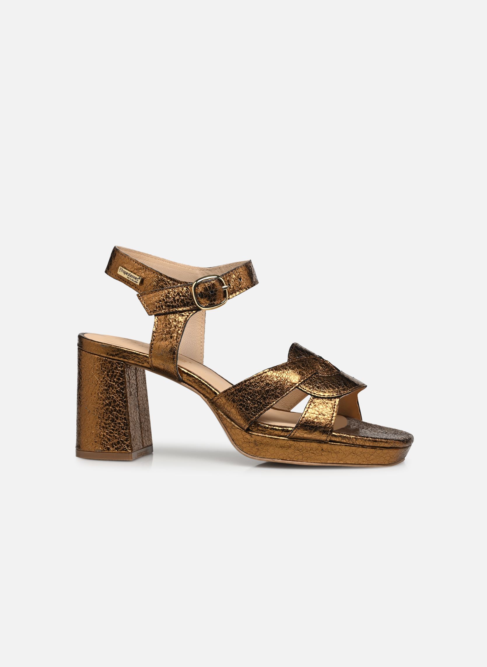 Sandales LINESS femme or et bronze Les Tropéziennes par M Belarbi Sandales LINESS femme or et bronze Bronze