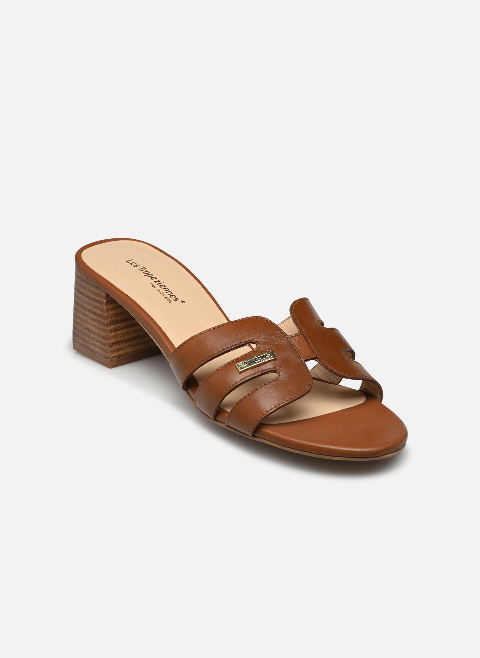 Pantoletten und Clogs LIVIA damen braun Les Tropéziennes par M Belarbi Pantoletten und Clogs LIVIA damen braun TAN