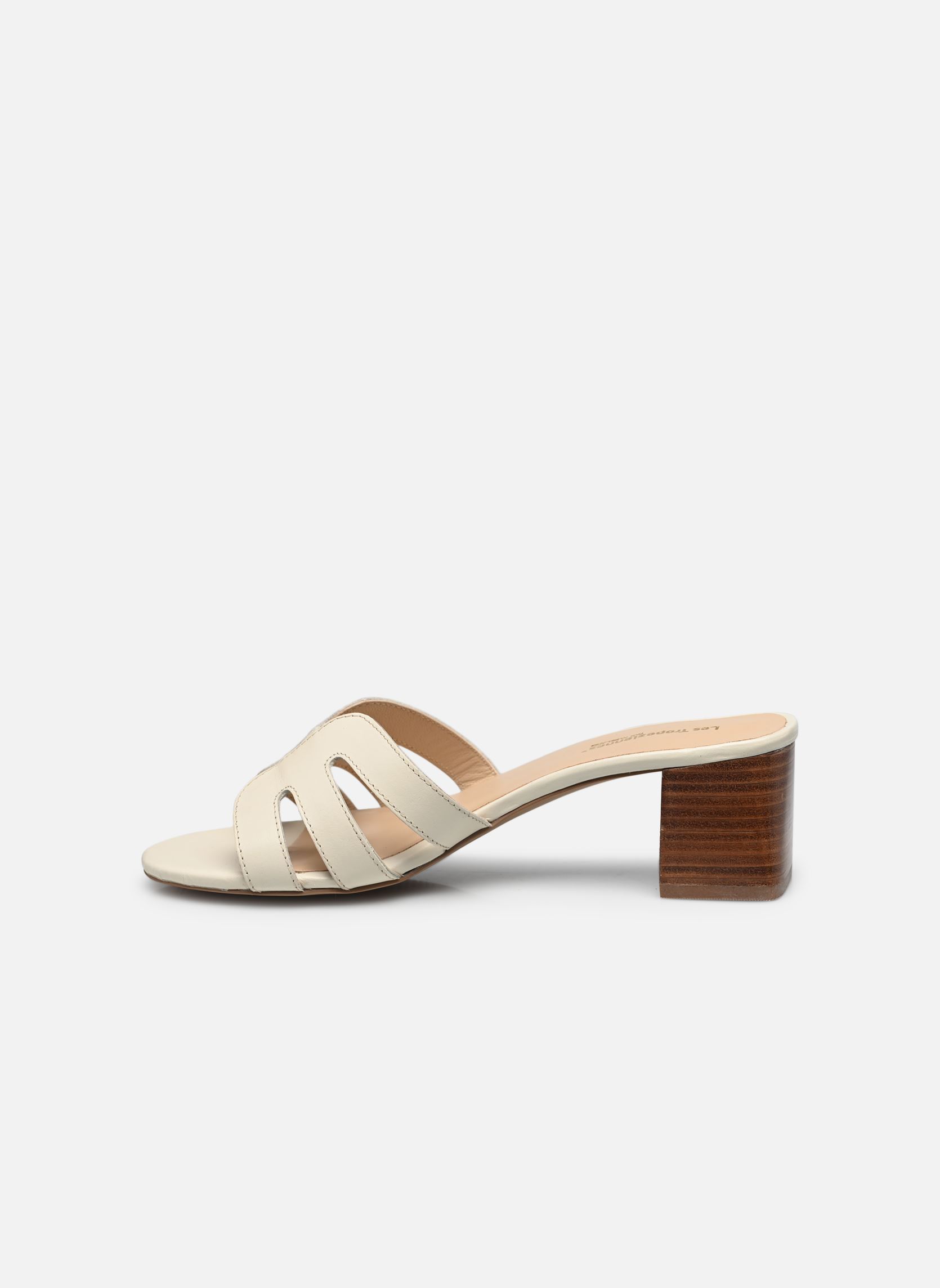 Zuecos y mules LIVIA mujer blanco Les Tropéziennes par M Belarbi Zuecos y mules LIVIA mujer blanco Creme