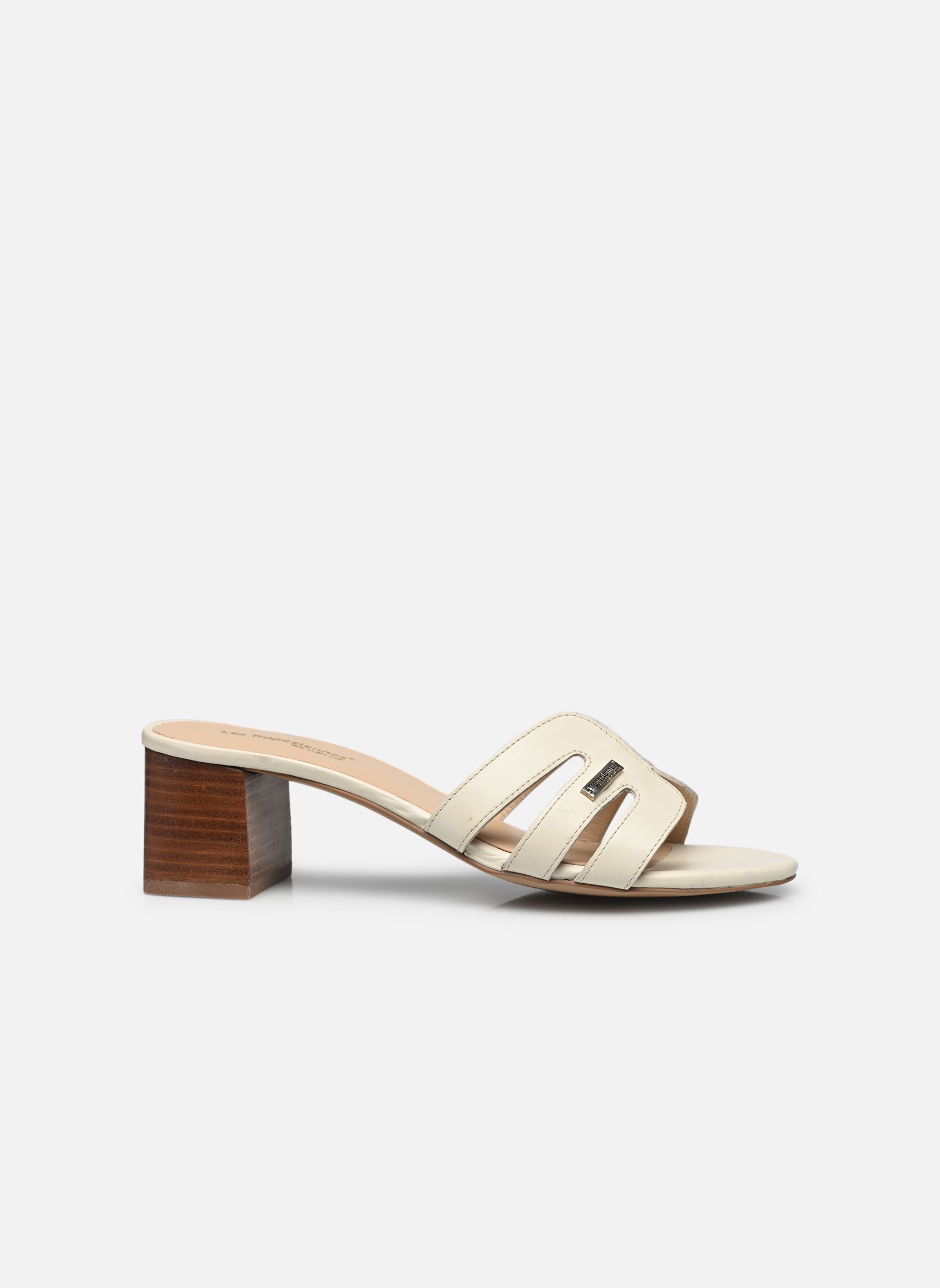 Zuecos y mules LIVIA mujer blanco Les Tropéziennes par M Belarbi Zuecos y mules LIVIA mujer blanco Creme