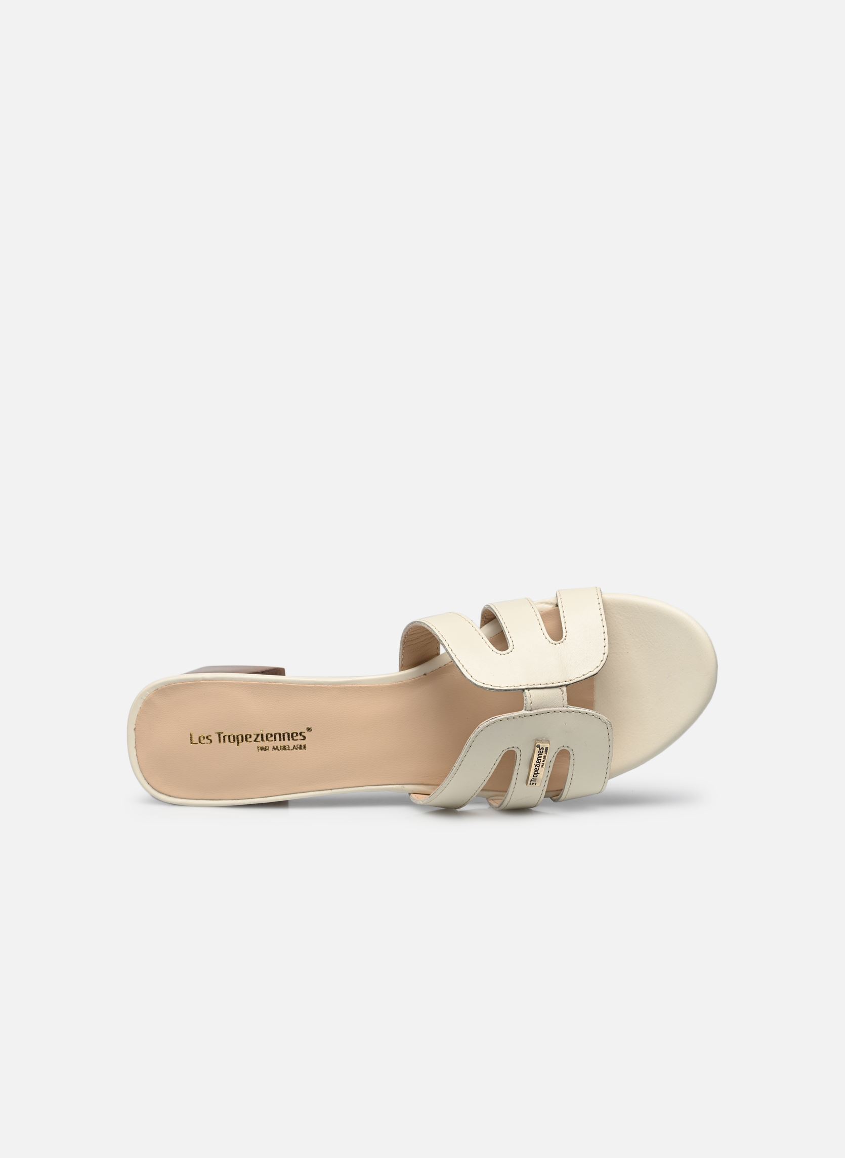 Zuecos y mules LIVIA mujer blanco Les Tropéziennes par M Belarbi Zuecos y mules LIVIA mujer blanco Creme