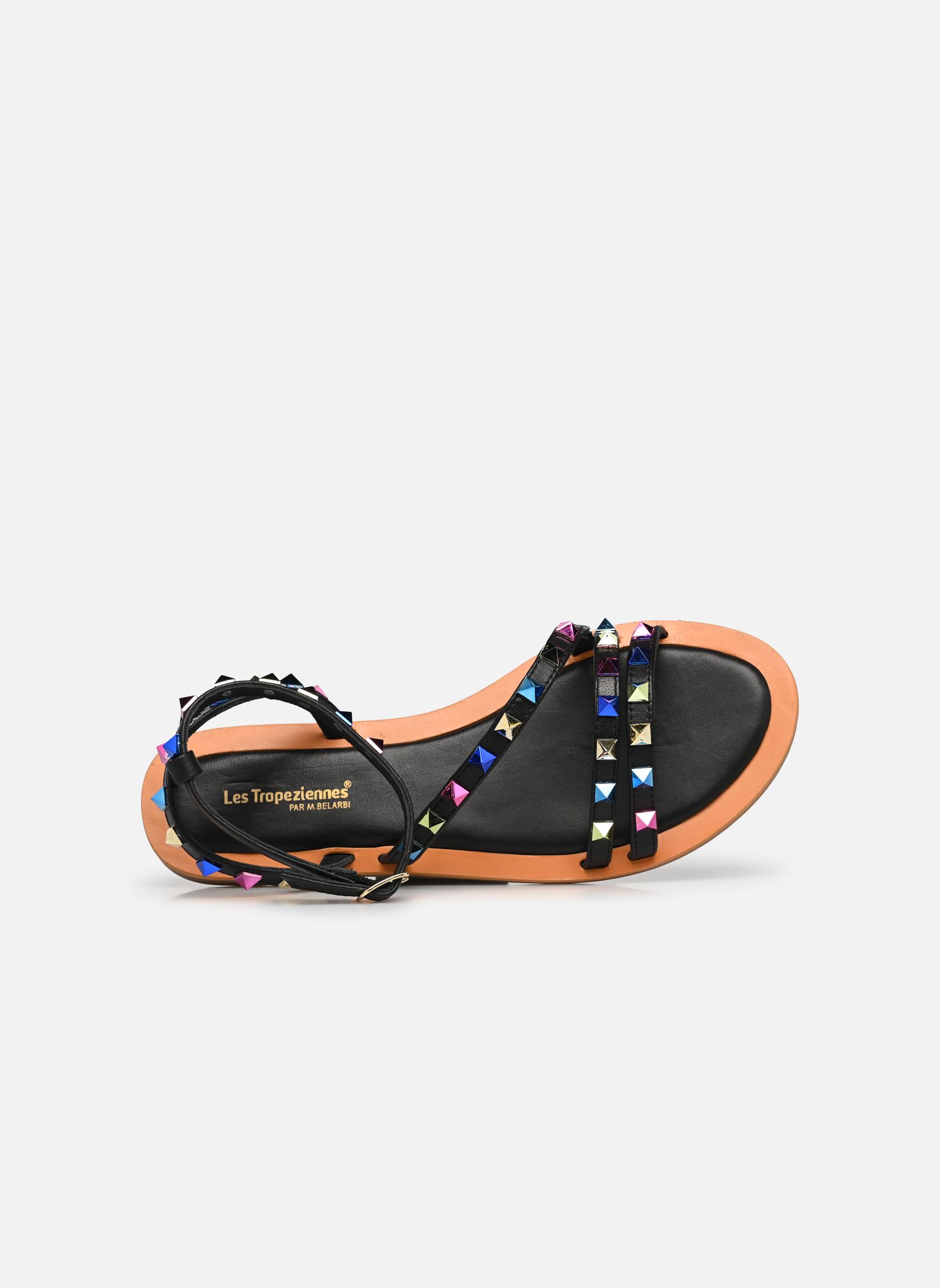 Flache Sandalen OKARI damen schwarz Les Tropéziennes par M Belarbi Flache Sandalen OKARI damen schwarz NOIR MULTI