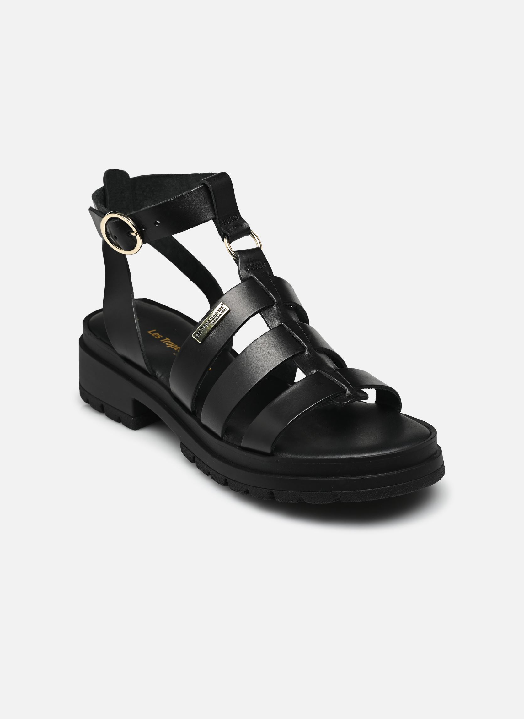 Sandales compensées et plateformes TOBO femme noir Les Tropéziennes par M Belarbi Sandales compensées et plateformes TOBO femme noir NOIR
