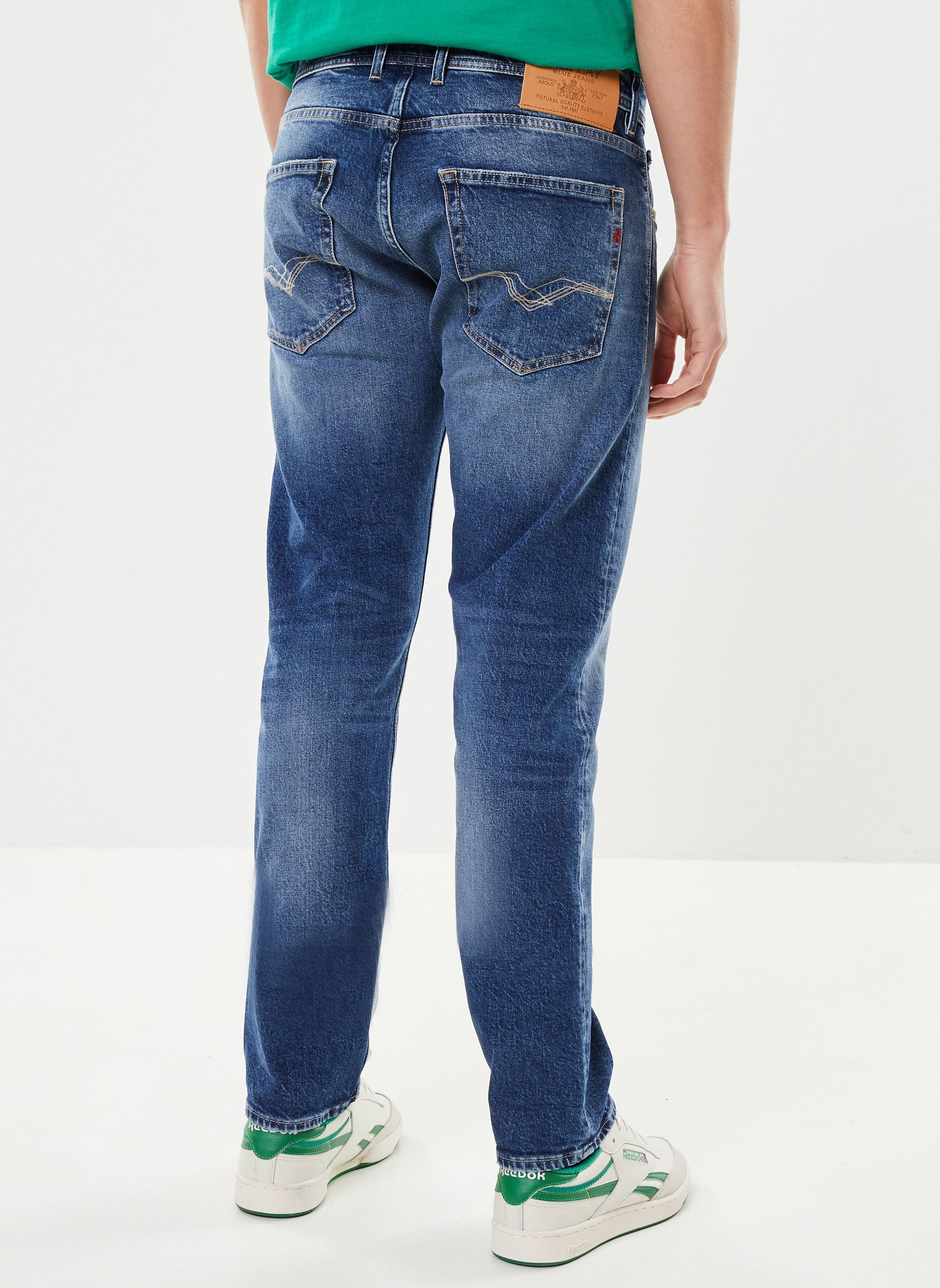 Replay Jeans Grover Straight Fit Comfort Stretch – Jean Homme Coupe Droite Confortable, Denim Souple Et Résistant Au Quotidien
